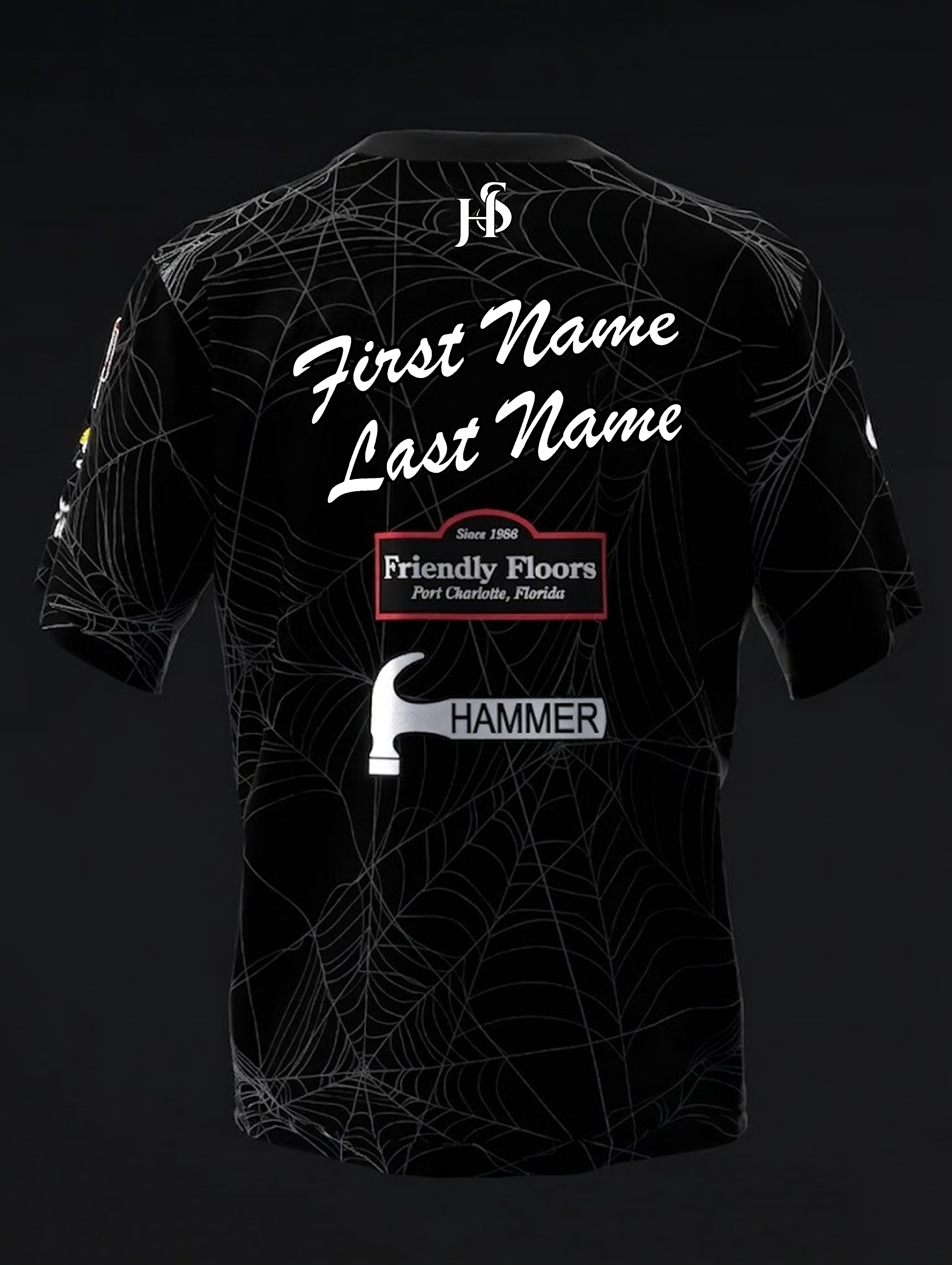 Custom Name - Mallory Clark Spider Webs Bowling Jersey - All Size