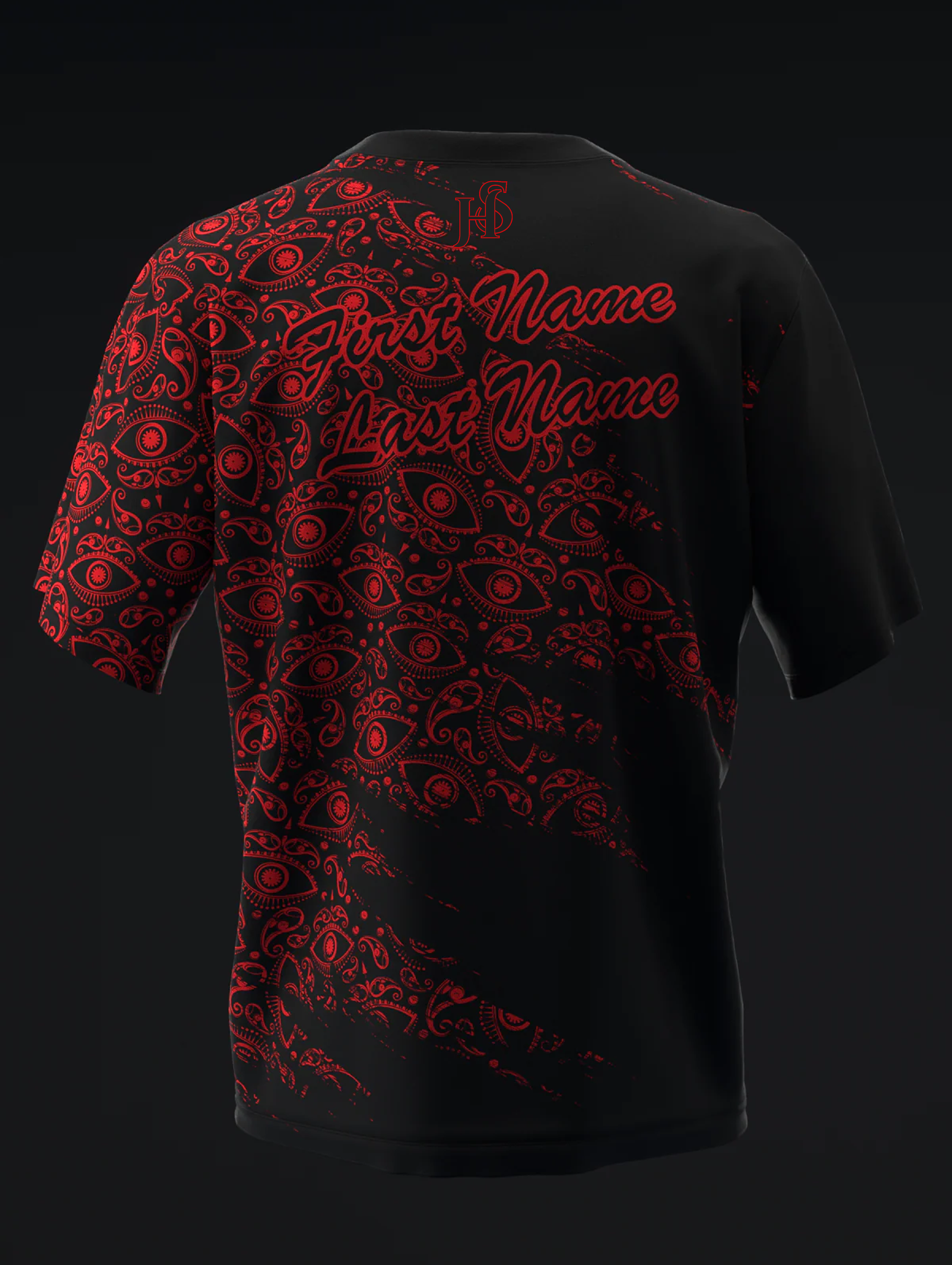 Custom Name - Radical Evil Eye Bowling Jersey - All Size