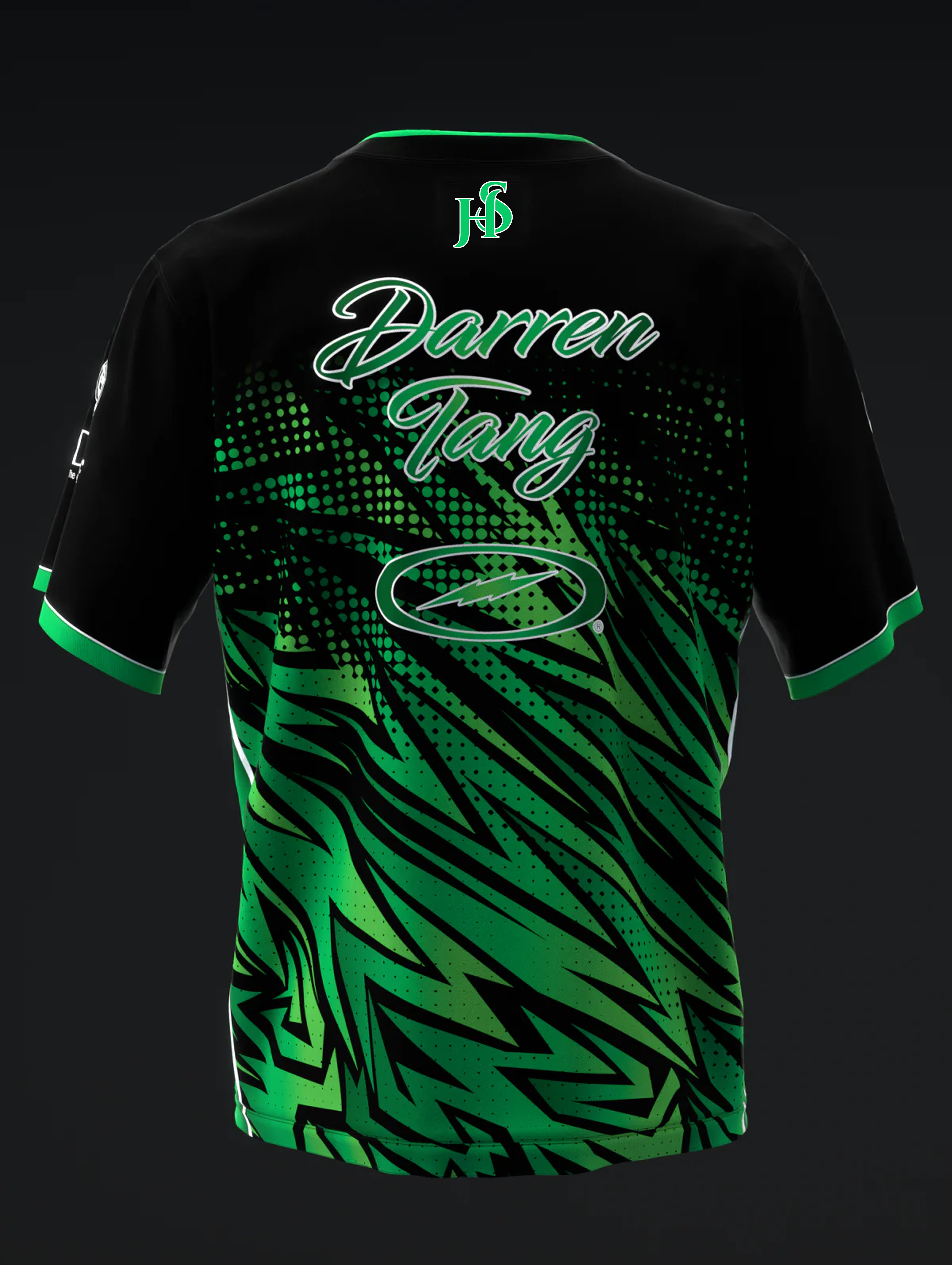 Custom Name - Darren Tang 2022 Colorway Green Black Bowling Jersey - All Size