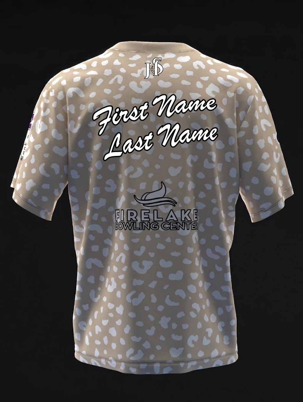 Custom Name - Sarah Klassen Leopard Cp Bowling Jersey - All Size