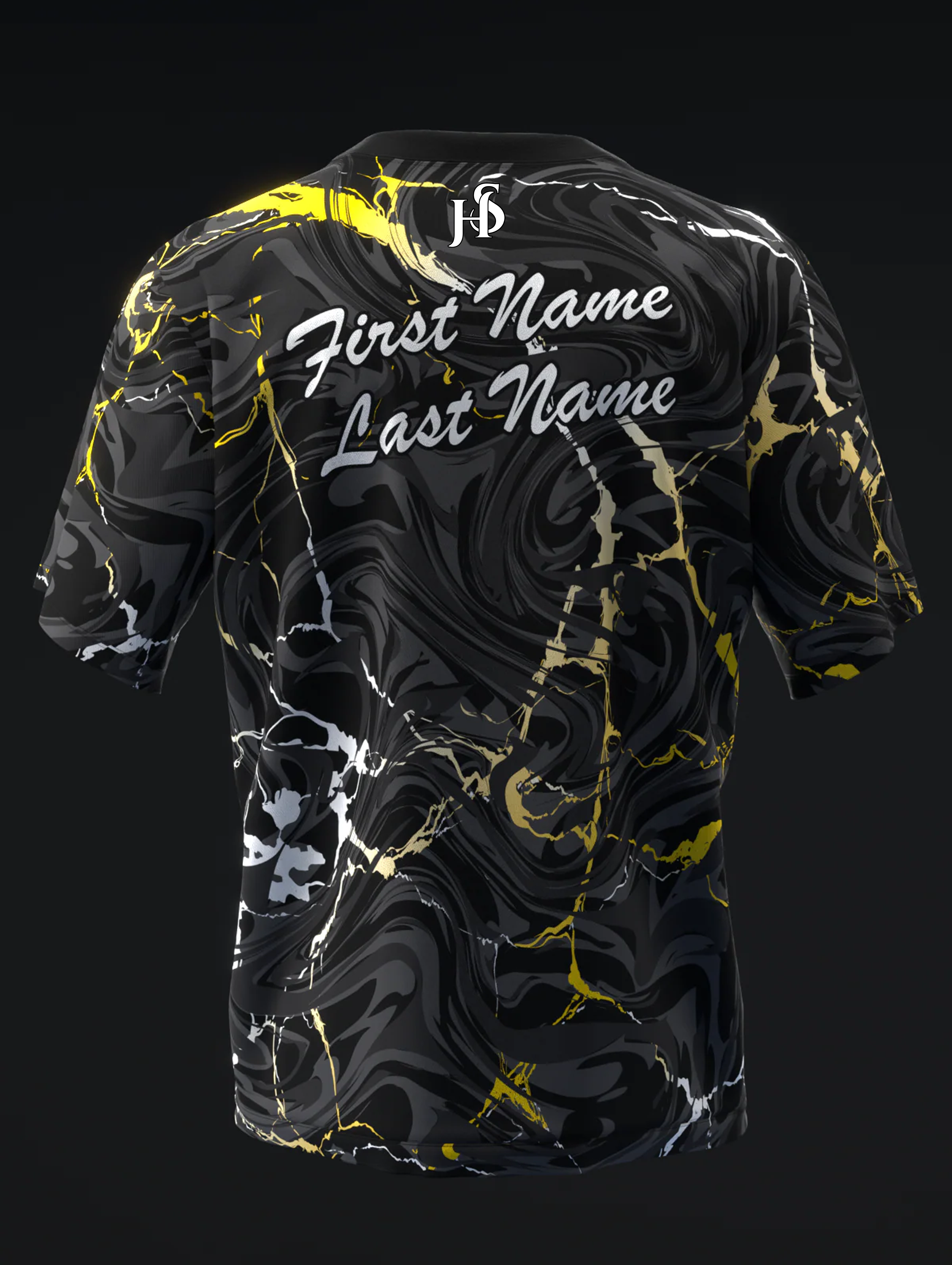 Custom Name - Storm Lightning Blackout Bowling Jersey - All Size