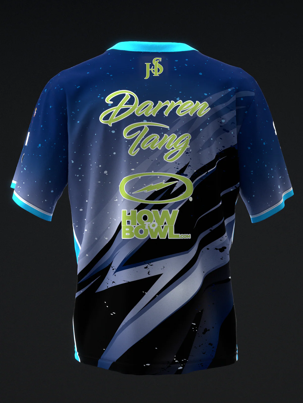 Custom Name - Darren Tang 2024 Lightning Blue Lobster Bowling Jersey - All Size