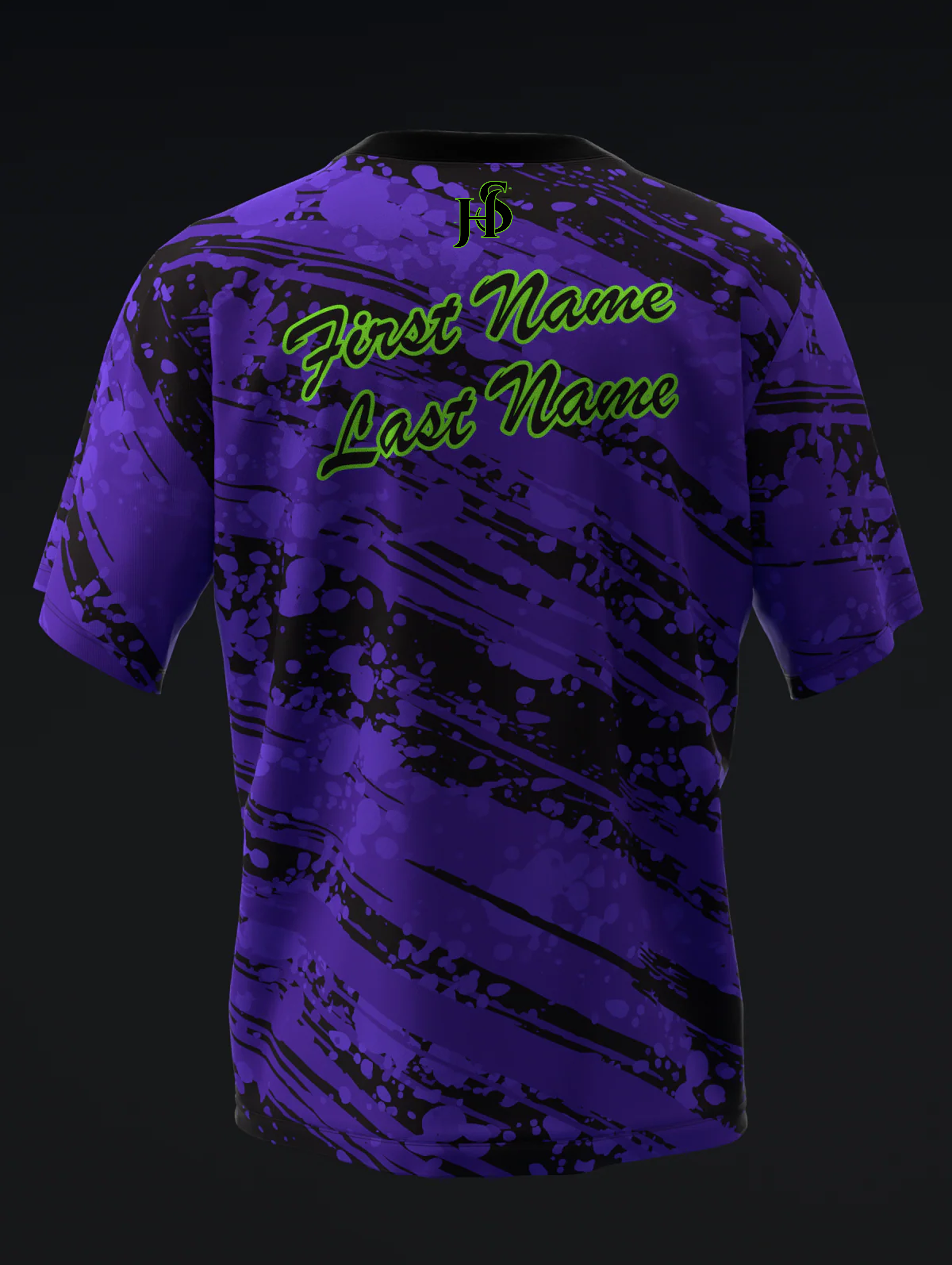 Custom Name - Brunswick Crown 78U Neon Bowling Jersey - All Size