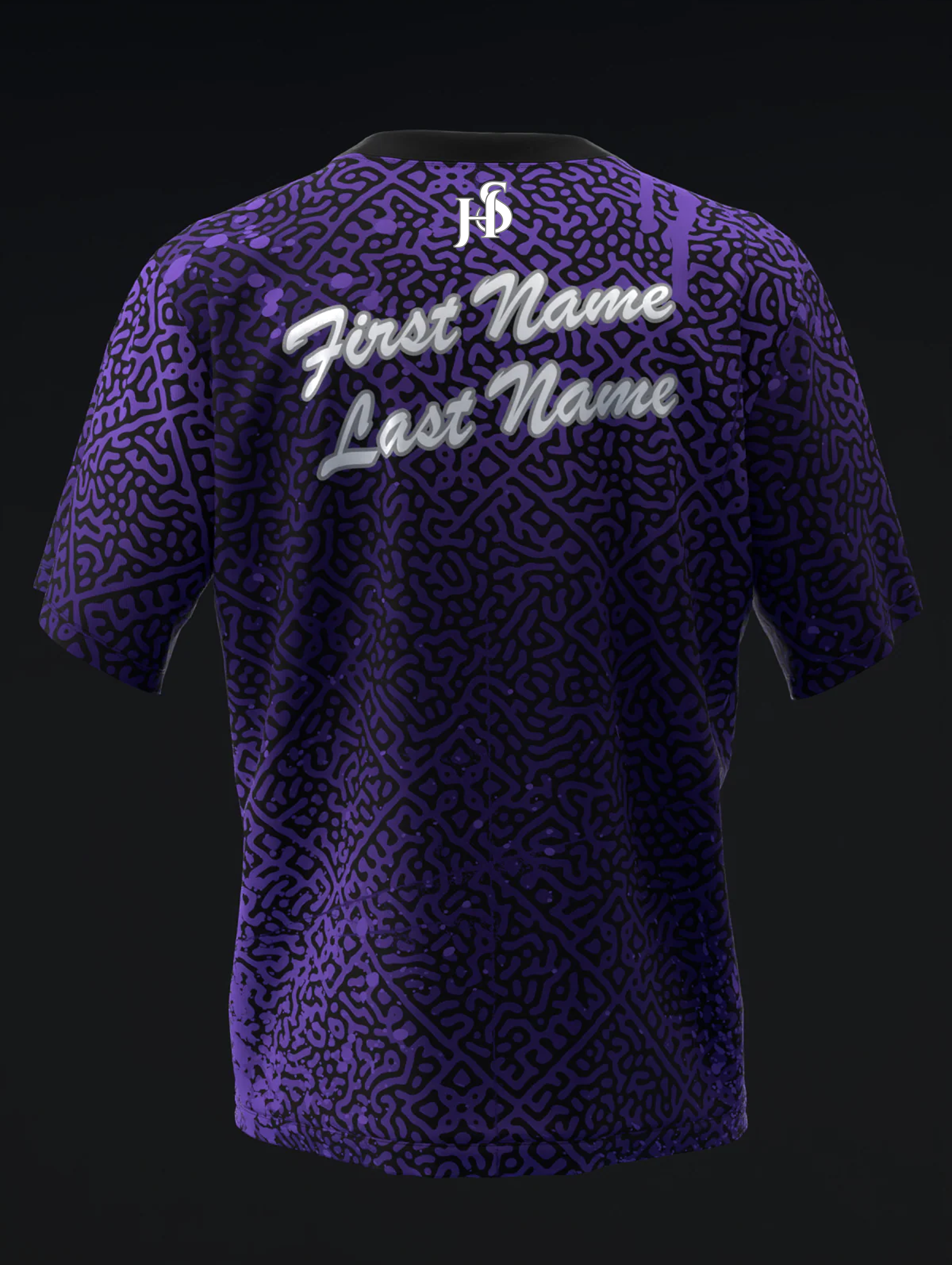 Custom Name - Hammer Purple Pearl Urethane 78D Bowling Jersey - All Size
