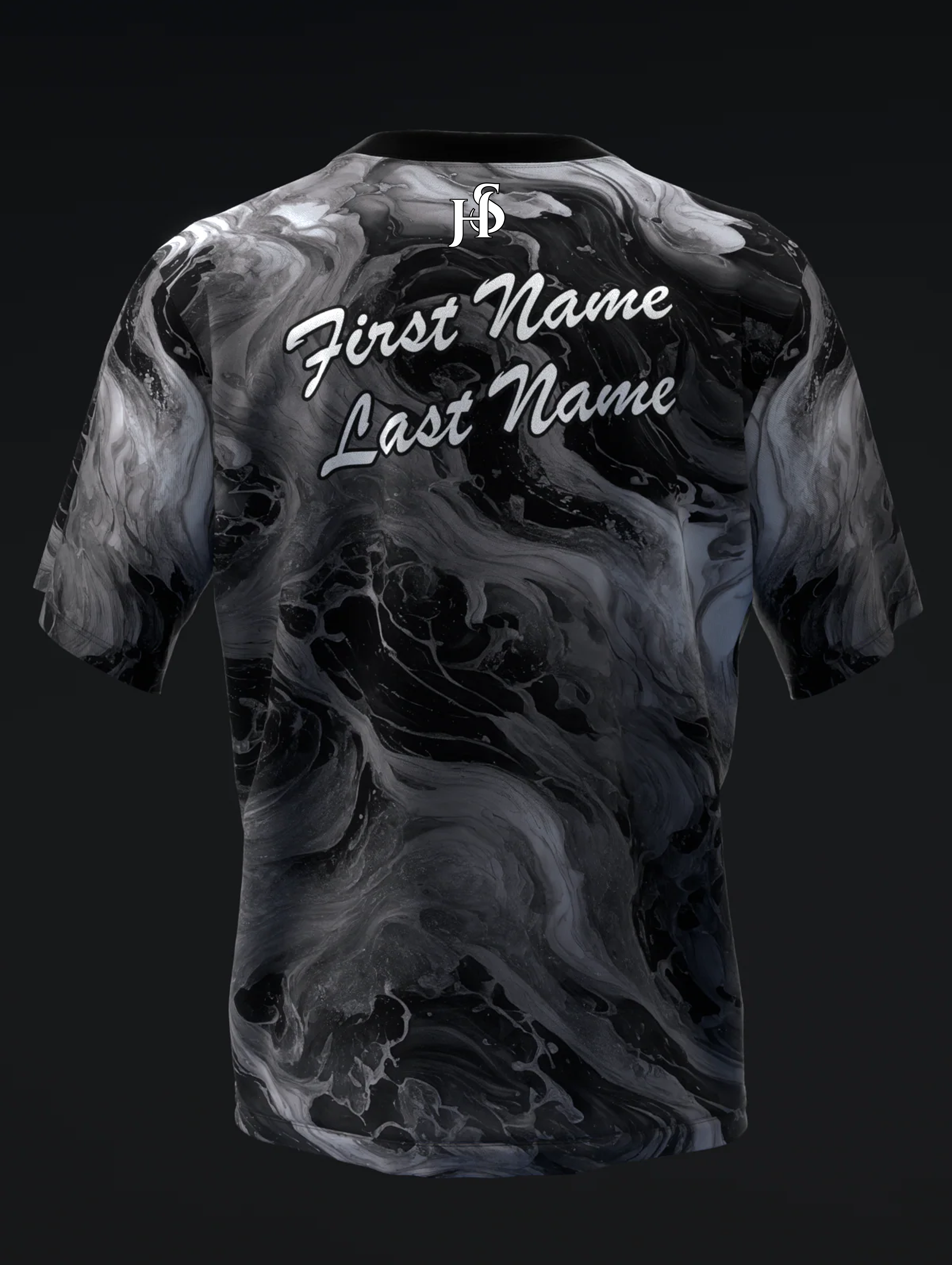 Custom Name - Hammer Black Pearl Urethane Bowling Jersey - All Size