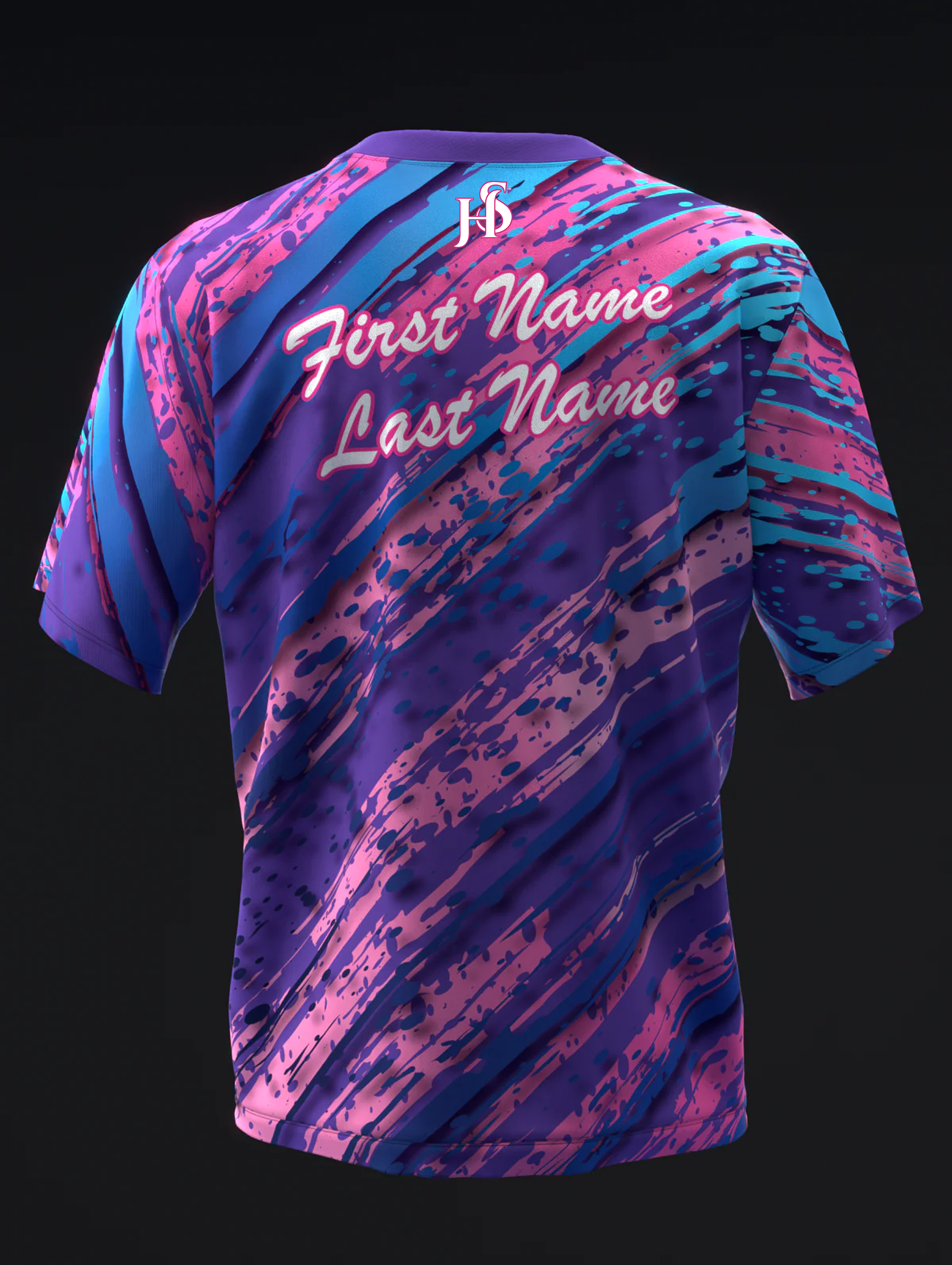 Custom Name - Hammer Effect Bowling Jersey - All Size