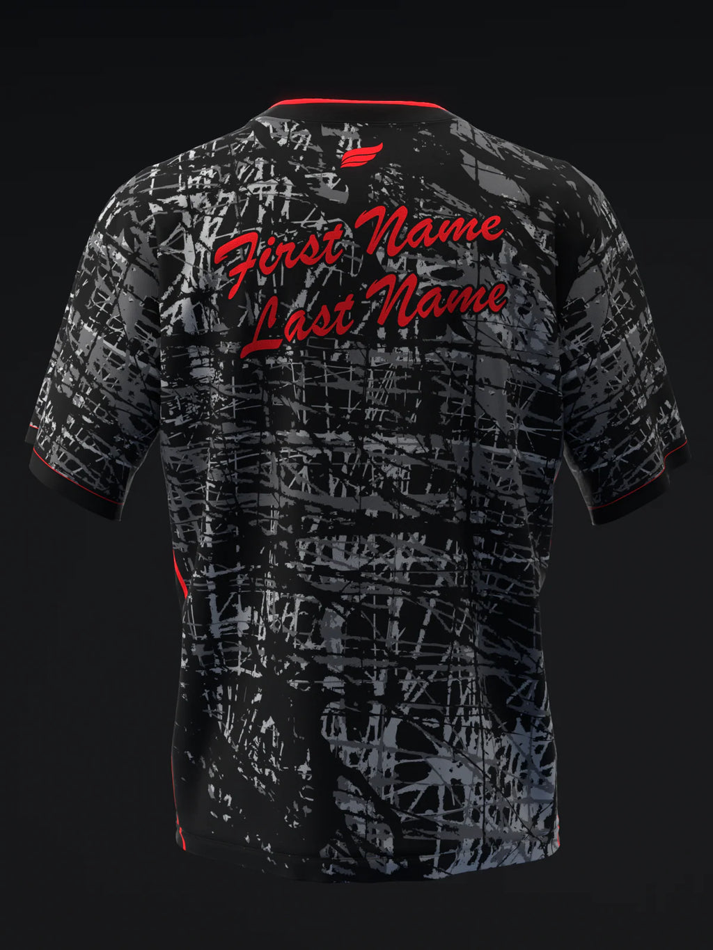 Custom Name - Brunswick Melee Jab Carbon Bowling Jersey - All Size