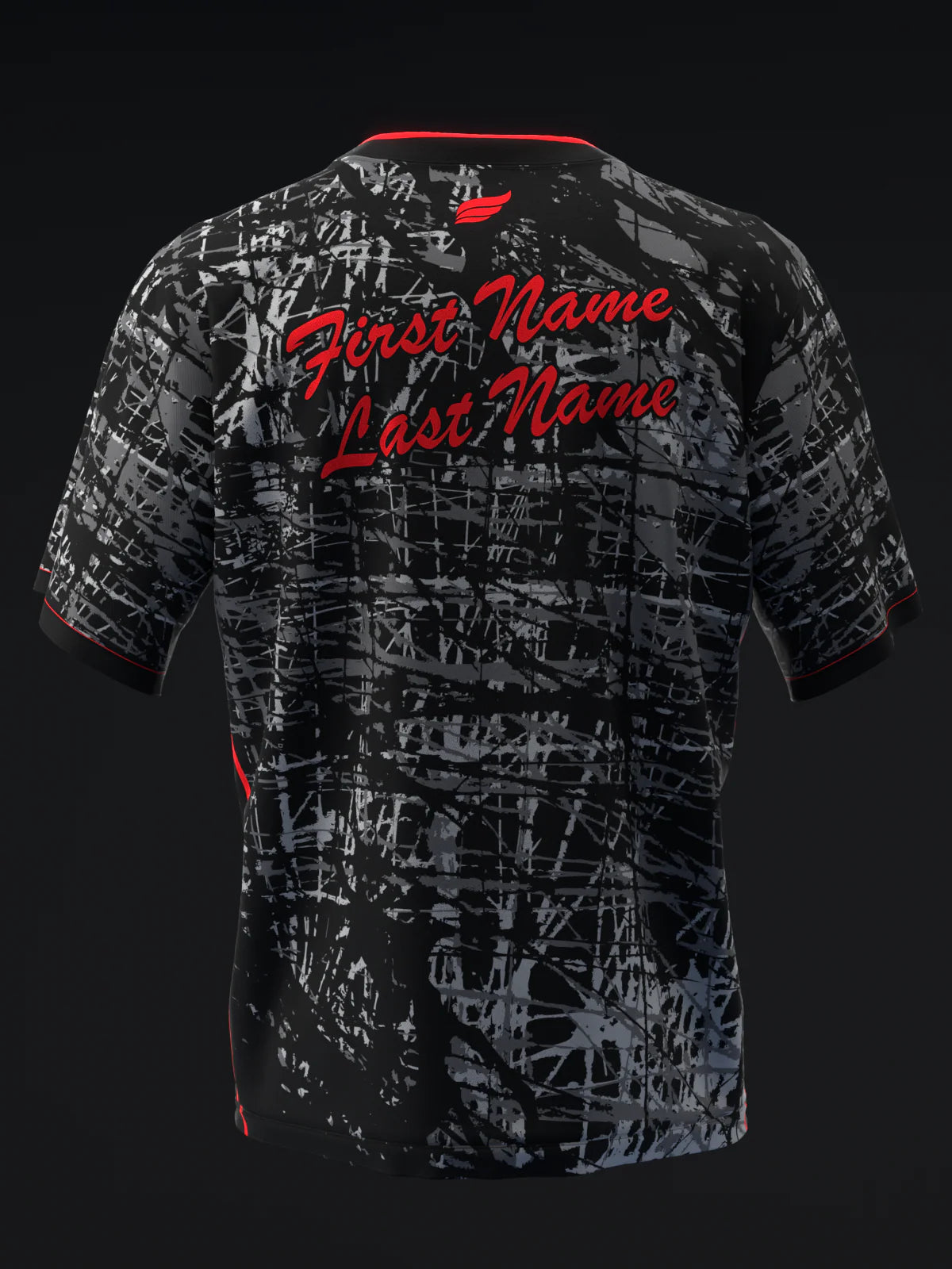 Custom Name - Brunswick Melee Jab Carbon Bowling Jersey - All Size