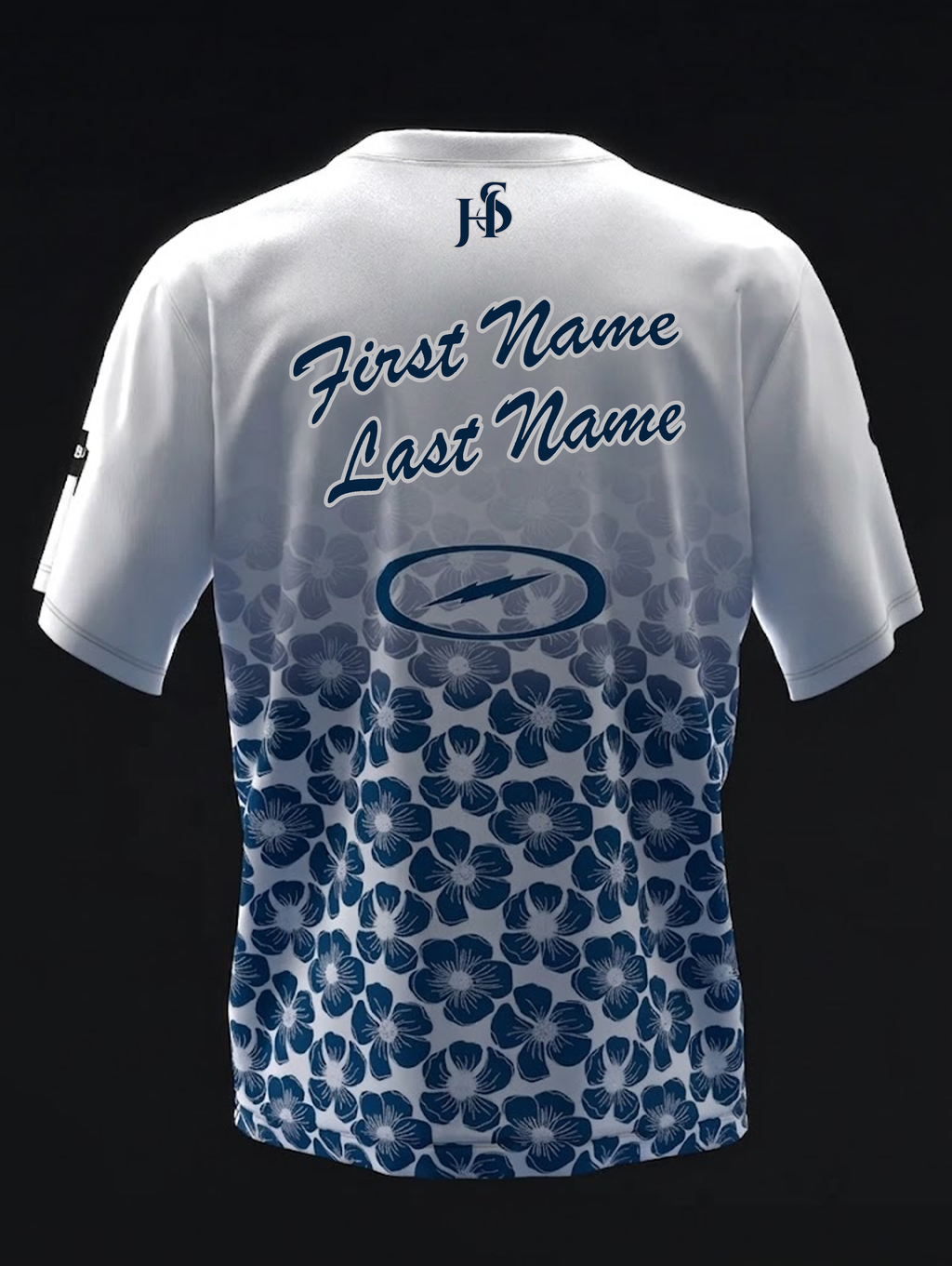 Custom Name - Maribeth Baker Base Flowers Bowling Jersey - All Size