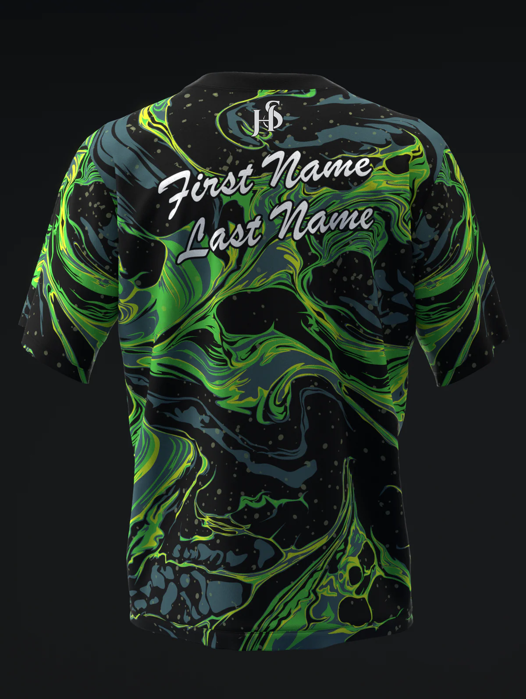 Custom Name - Track Cypher Solid Bowling Jersey - All Size