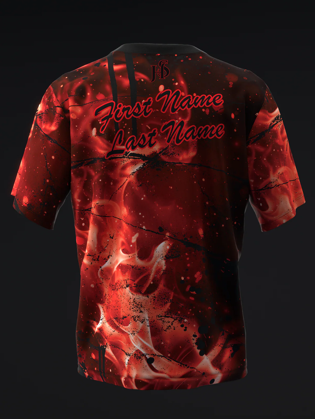 Custom Name - 900 Global Ember Bowling Jersey - All Size