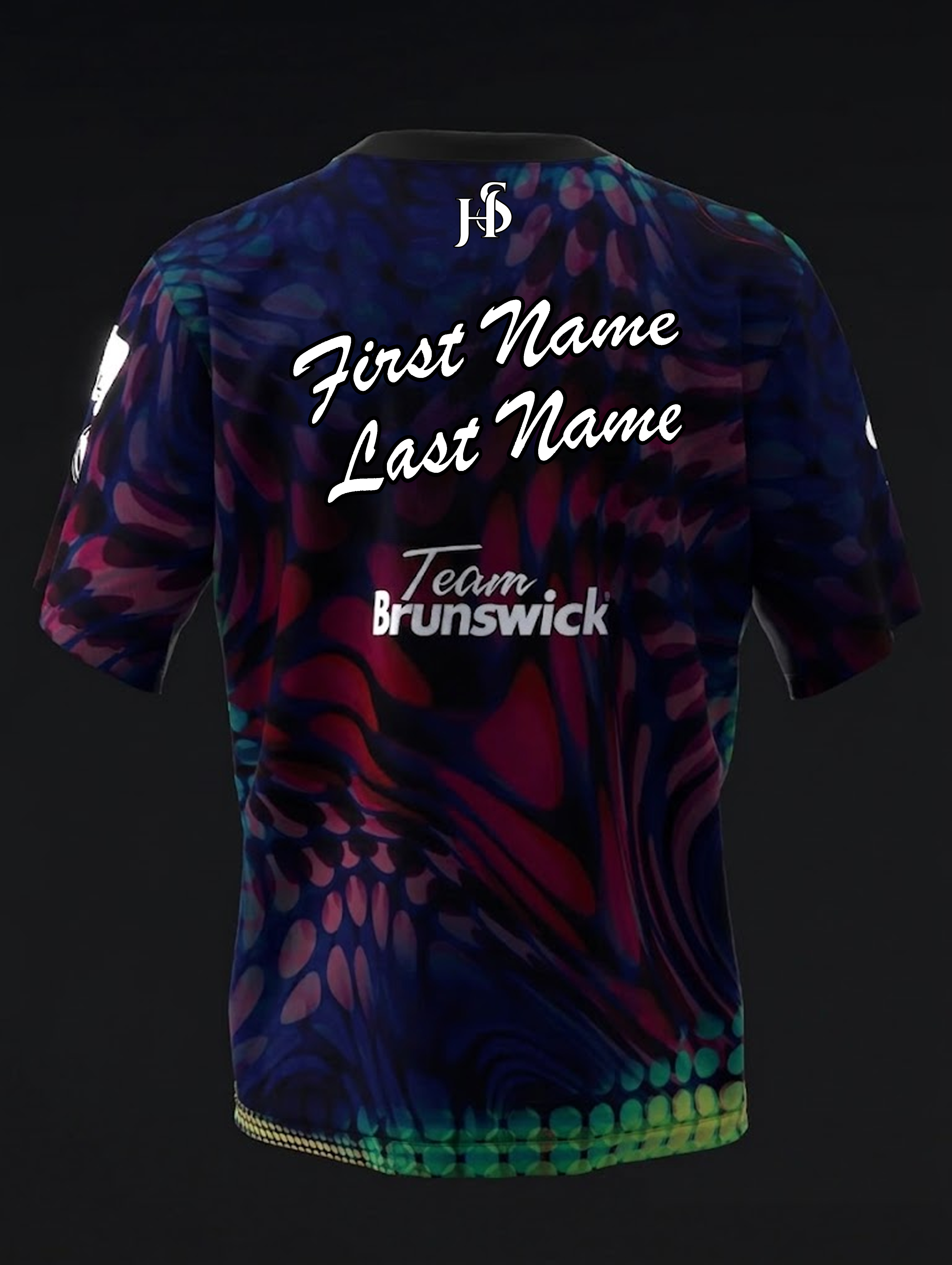 Custom Name - Ashly Galante Oil Spill Bowling Jersey - All Size