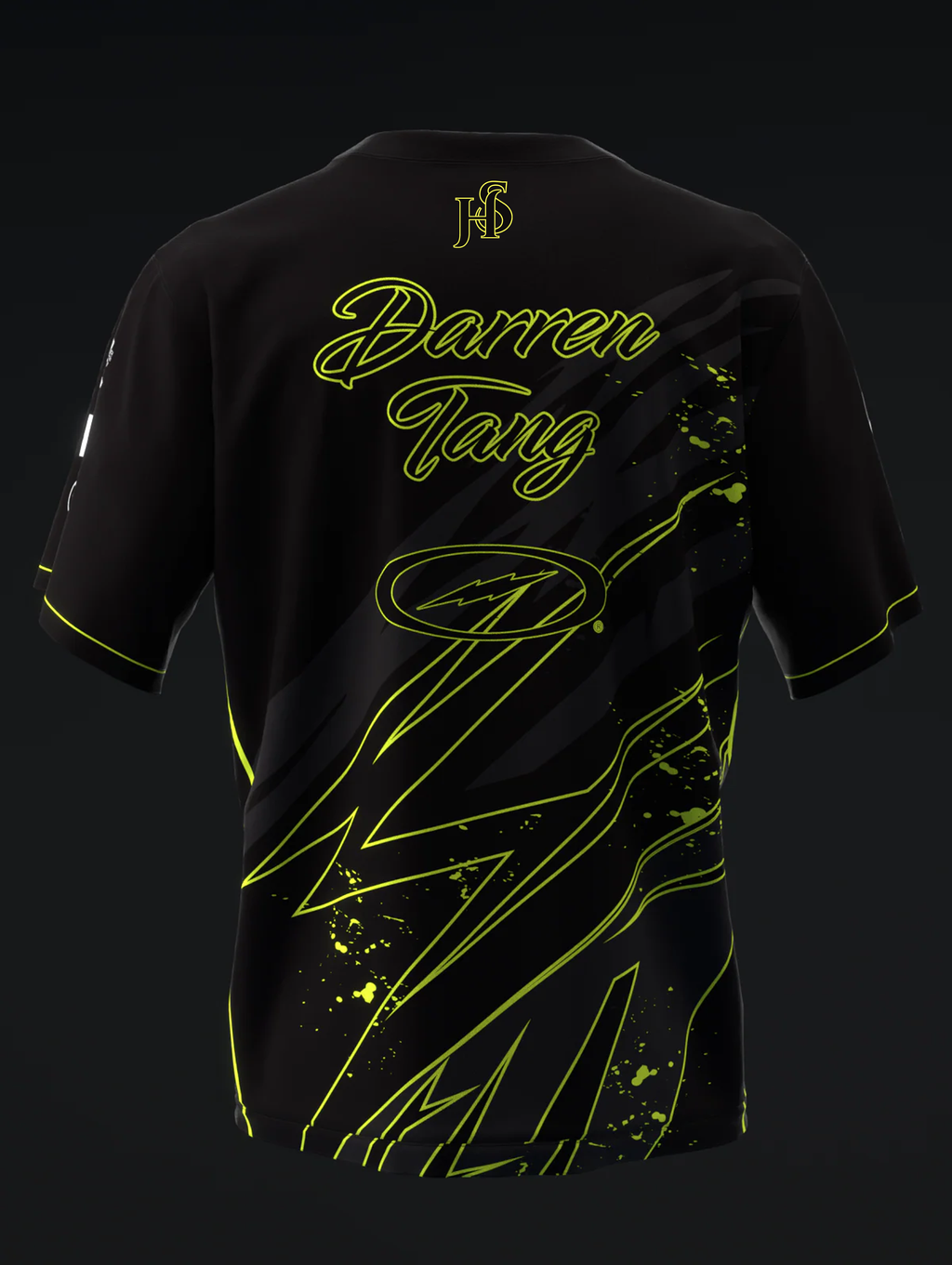 Custom Name - Darren Tang Blackout Black Neon Highlighter Bowling Jersey - All Size