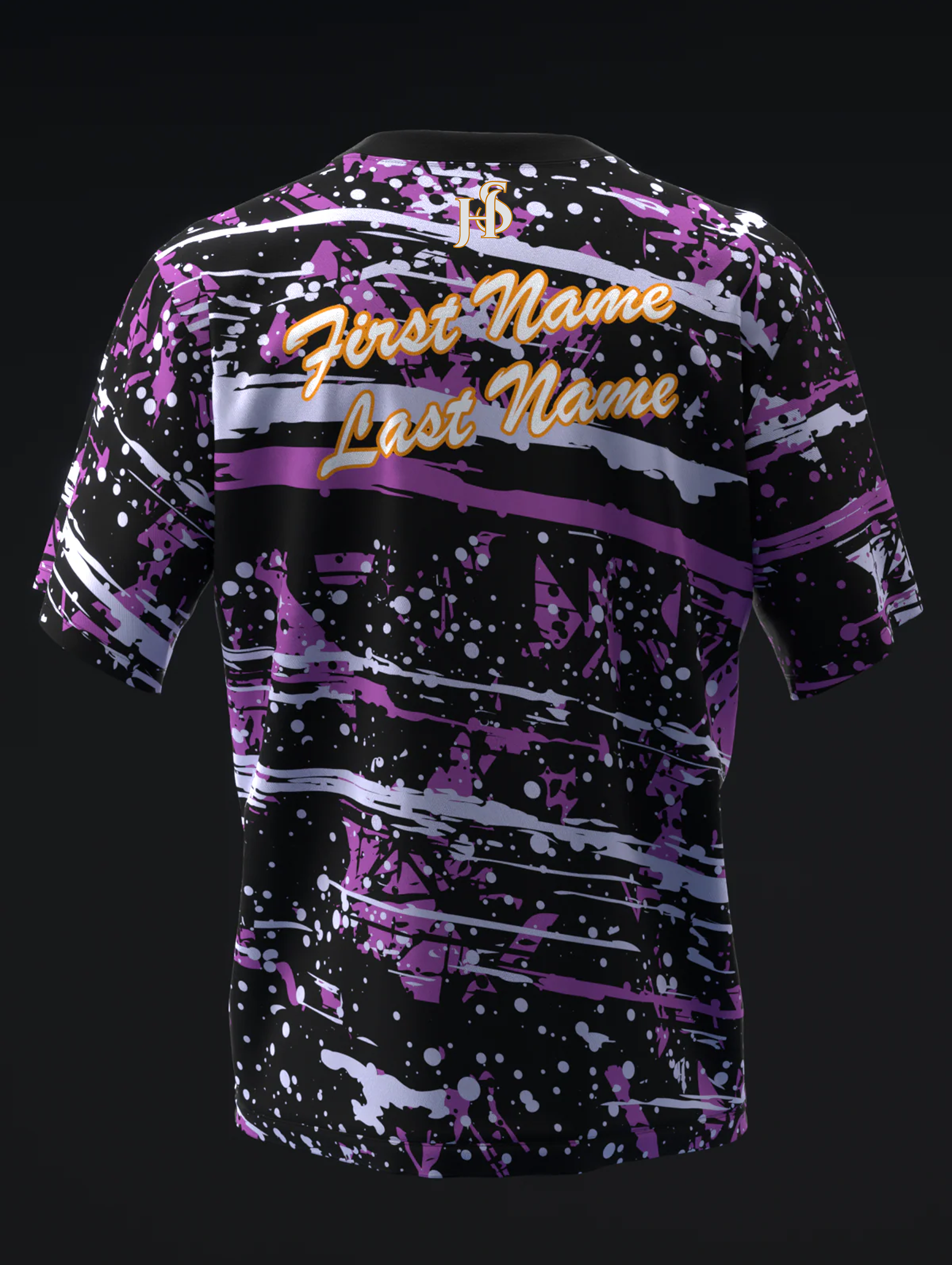 Custom Name - Radical Zigzag Solid Bowling Jersey - All Size