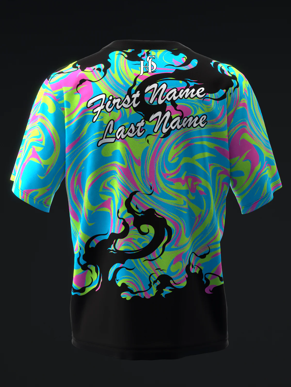 Custom Name - Motiv Evoke Neon Bowling Jersey - All Size