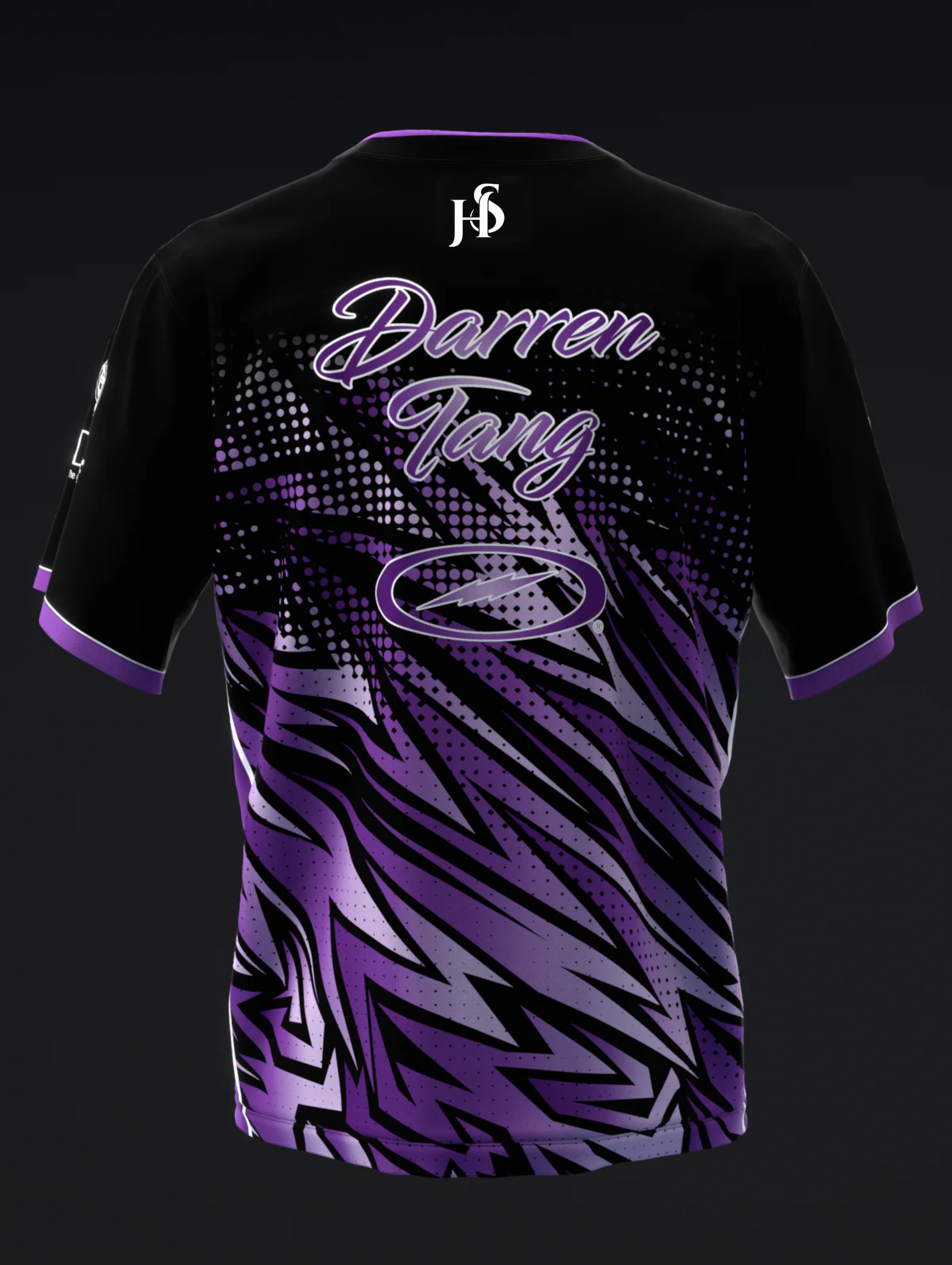 Custom Name - Darren Tang 2022 Colorway Abstract Purple Bowling Jersey - All Size