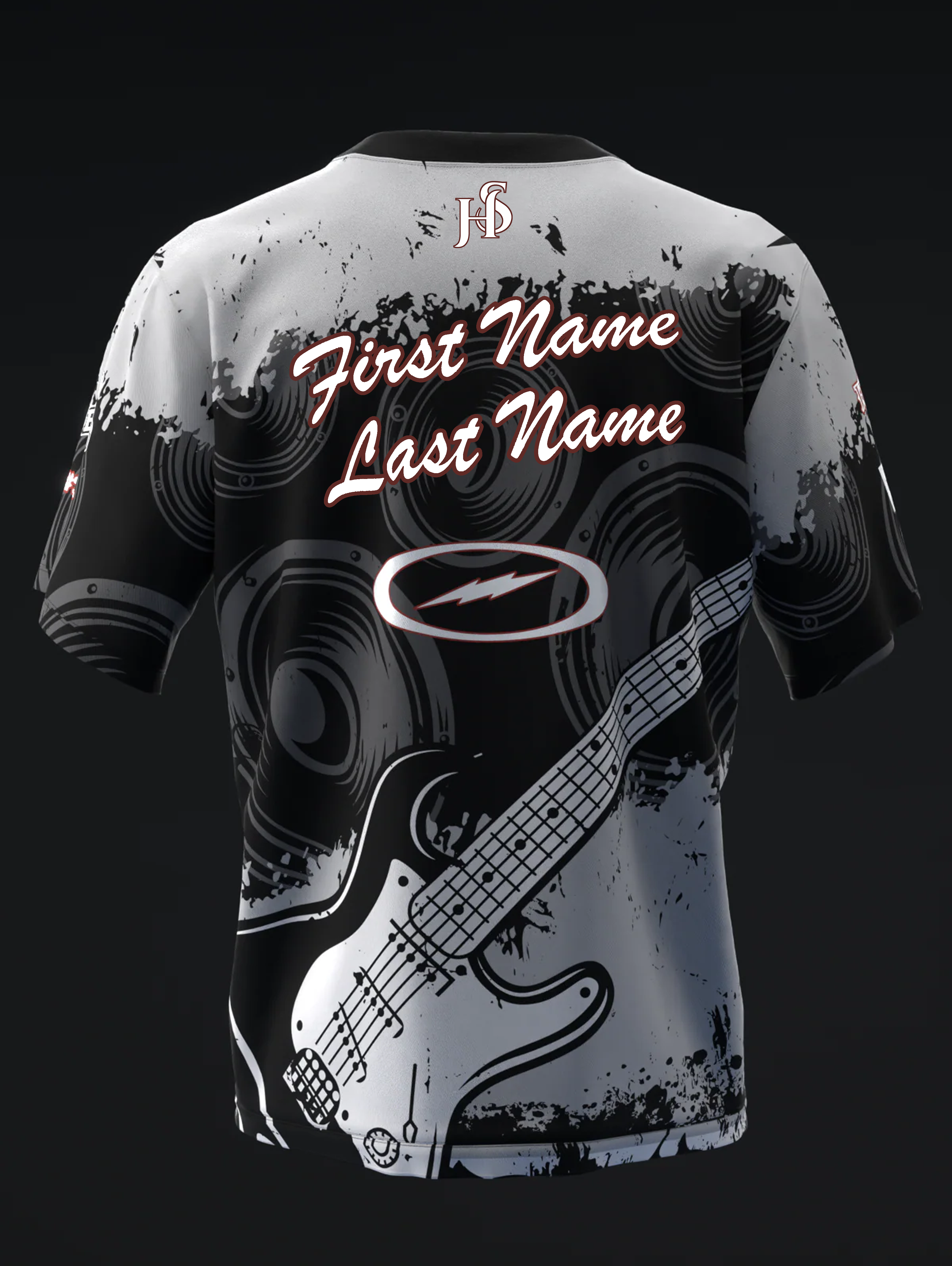 Custom Name - Nick Brown Rock Band Bowling Jersey - All Size