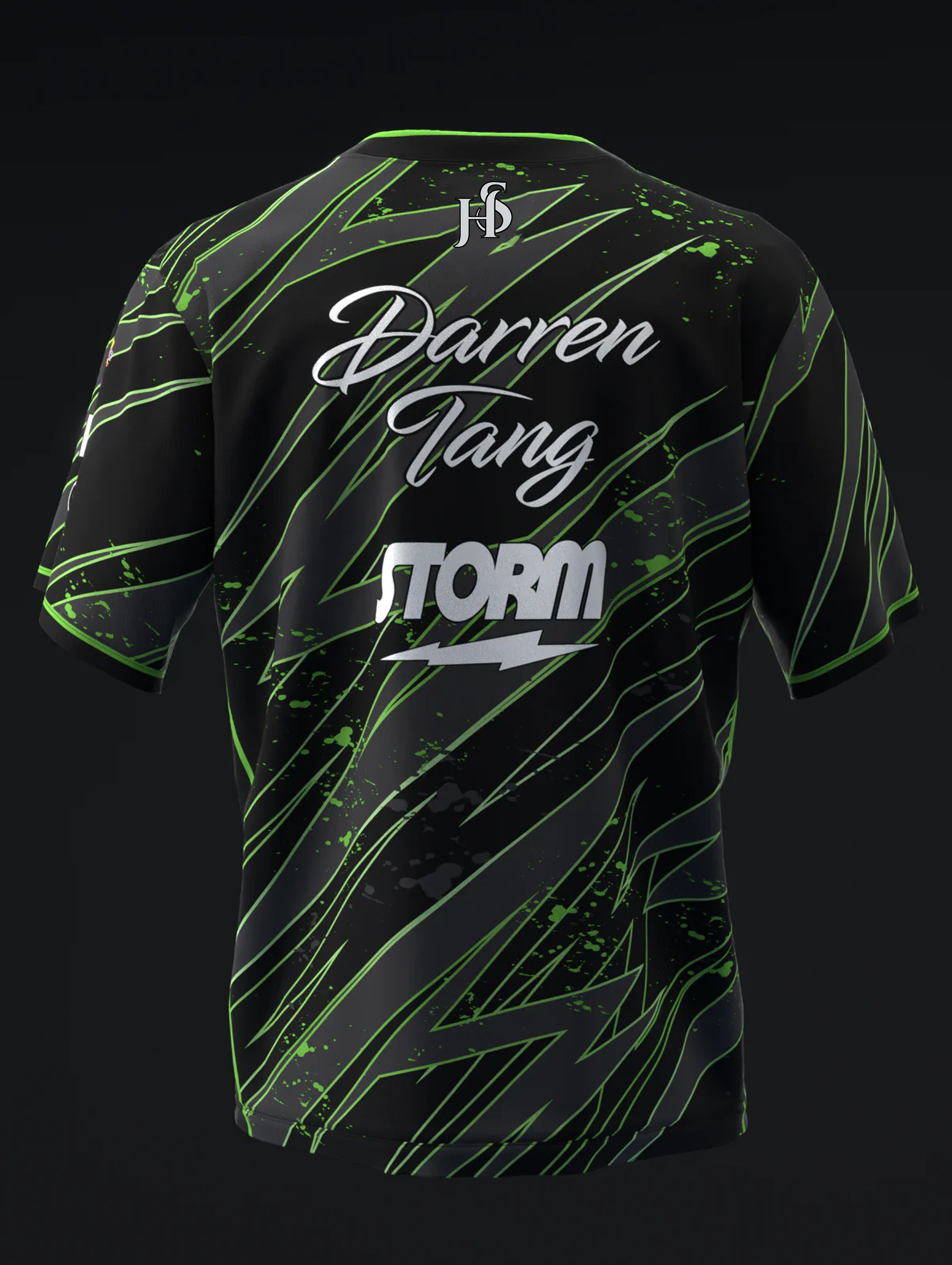 Custom Name - Darren Tang 2026 Black Volt Bowling Jersey - All Size