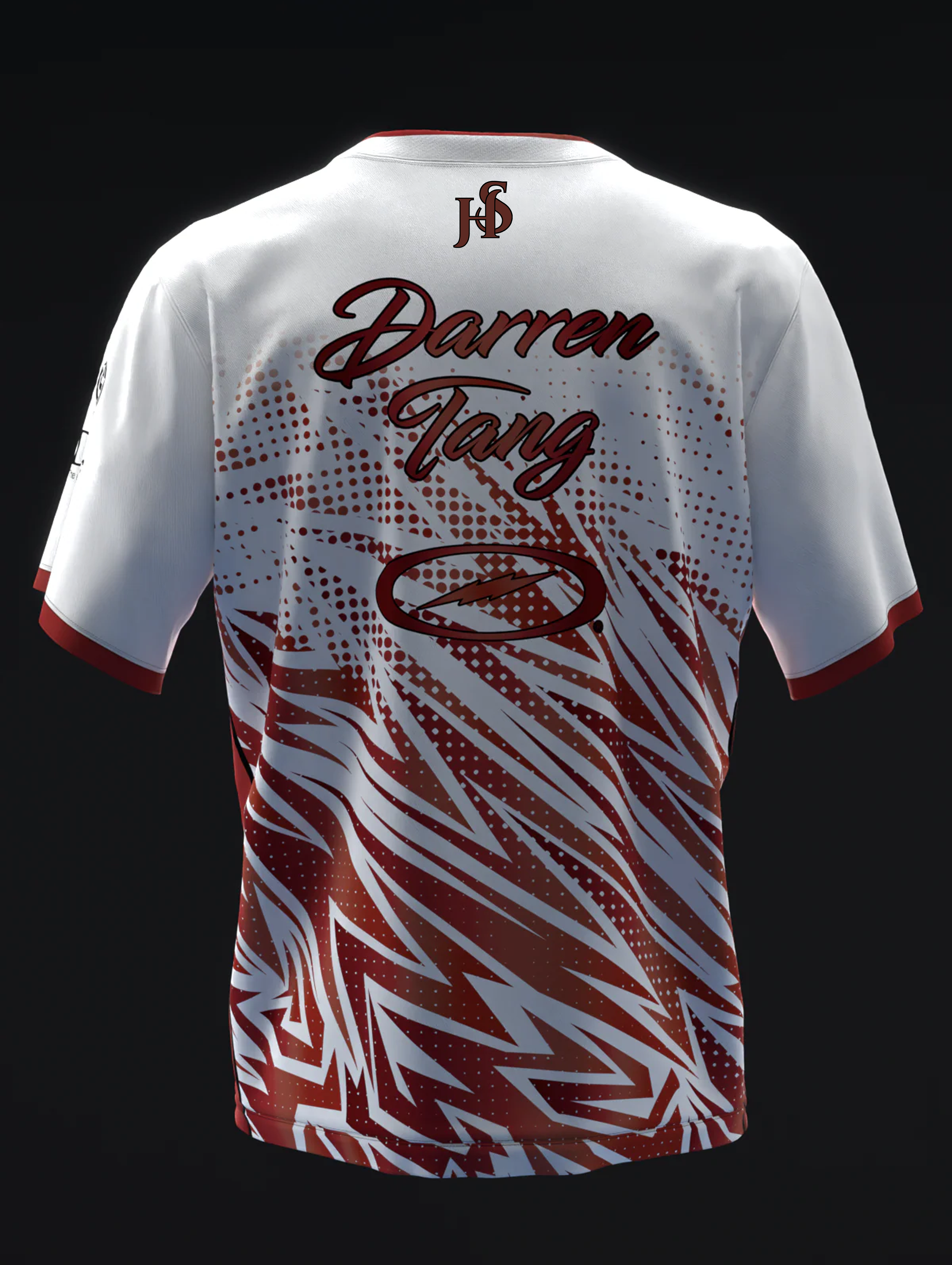 Custom Name - Darren Tang 2022 Colorway Maroon White Bowling Jersey - All Size