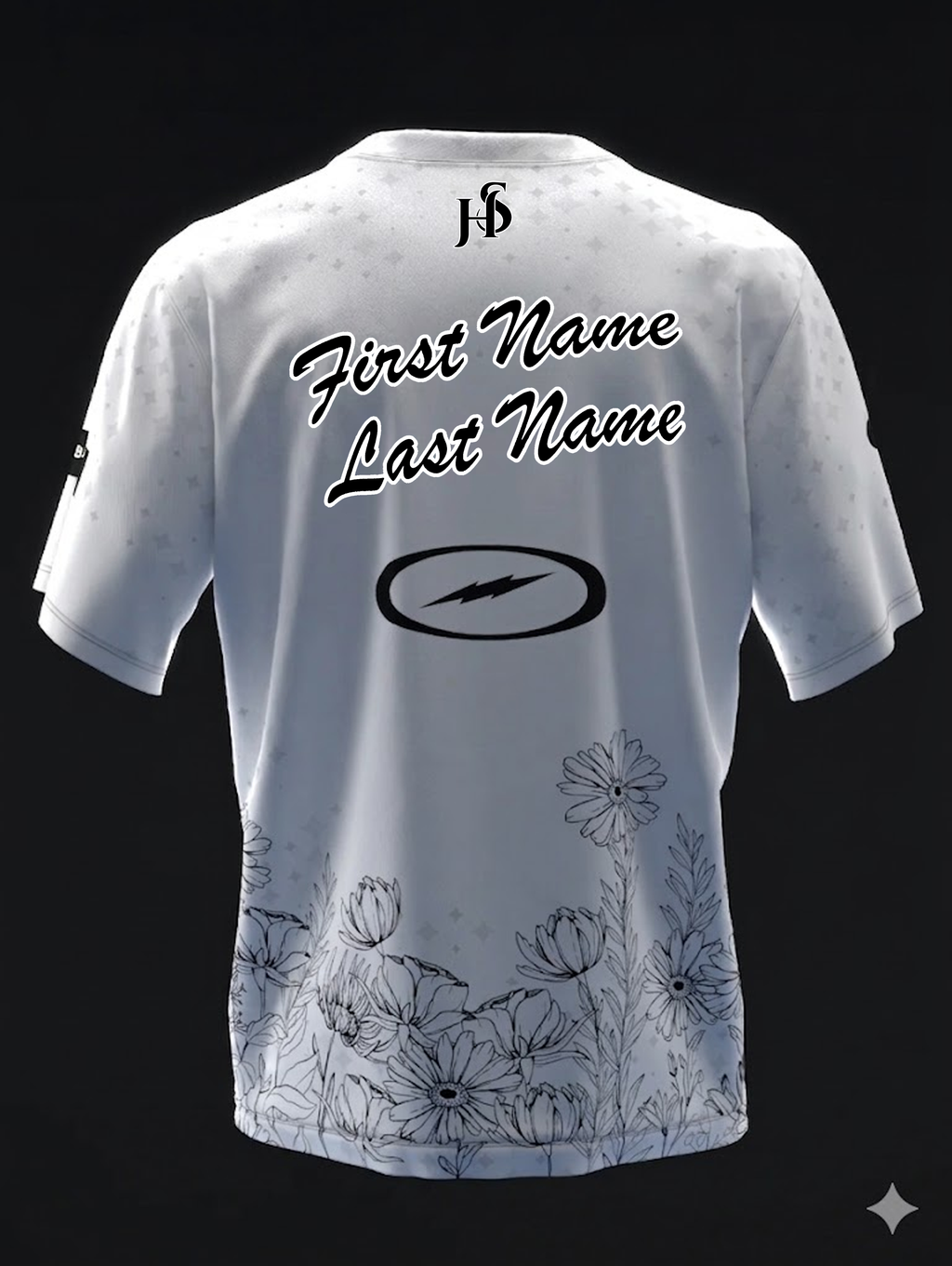 Custom Name - Maribeth Baker Flowers And Stems Bowling Jersey - All Size