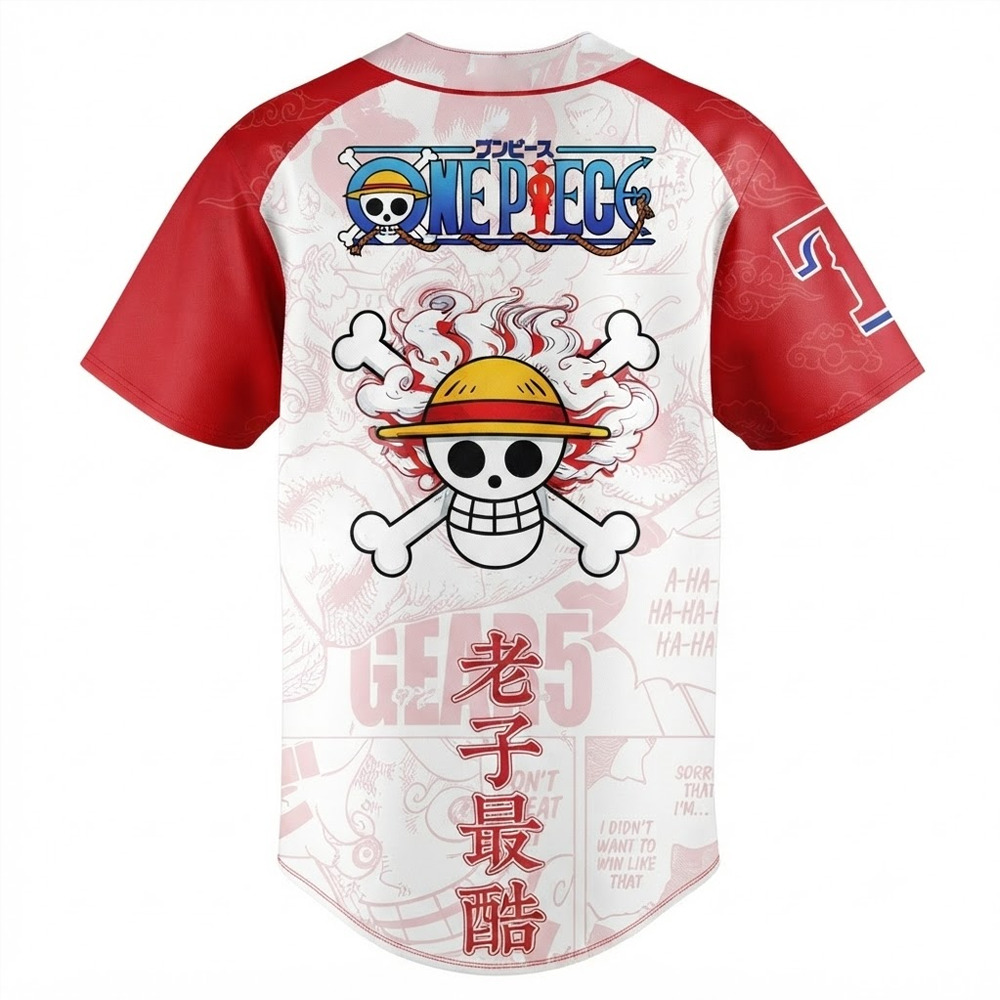Custom Name - Rangers x One Piece 2026 Baseball Jersey - All Size