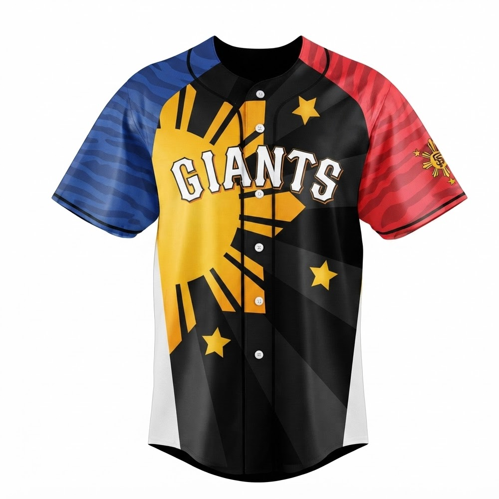 Custom Name - Giants Filipino Heritage Night Baseball Jersey - All Size