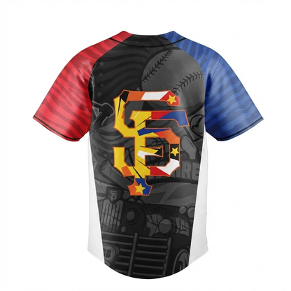 Custom Name - Giants Filipino Heritage Night Baseball Jersey - All Size