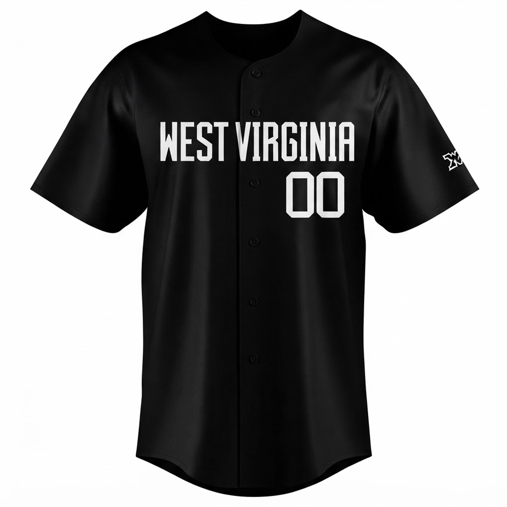 Custom Name - Virginia Mountaineers 2026 Coal Rush Uniform Baseball Jersey - All Size