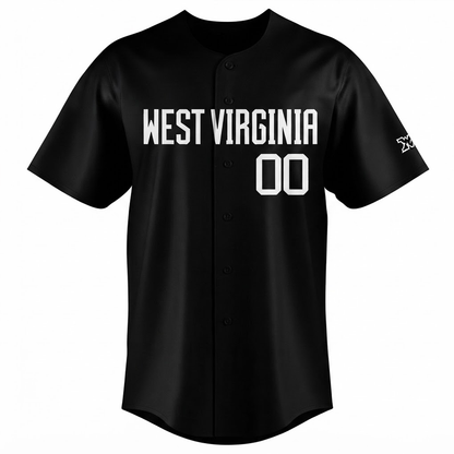 Custom Name - Virginia Mountaineers 2026 Coal Rush Uniform Baseball Jersey - All Size