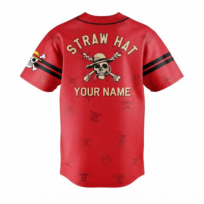 Custom Name - Piece Straw Hat Neighbors 2026 Baseball Jersey - All Size