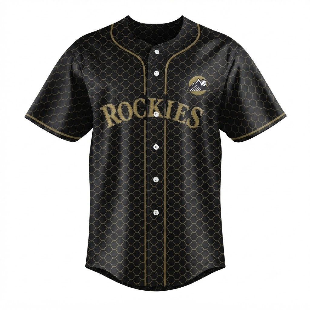 Custom Name - Rockies x Fourth Wing Night Baseball Jersey - All Size