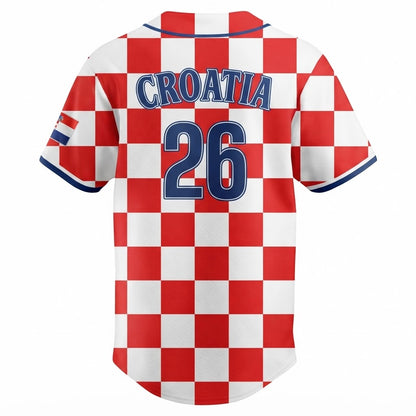 Custom Name - Mariners x Croatian Heritage Night Baseball Jersey - All Size