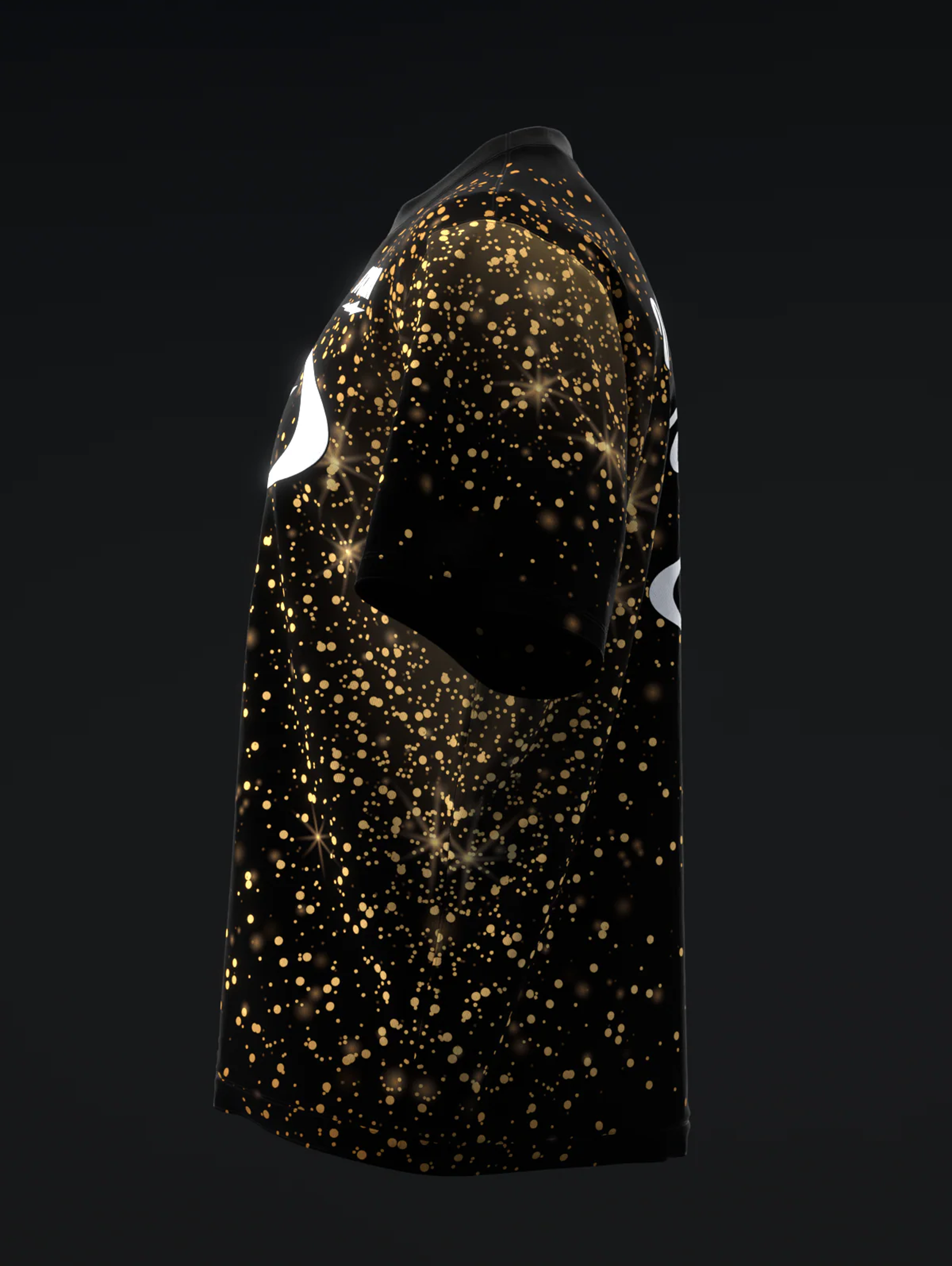 Custom Name - Victoria Varano Glitter Gold Black Bowling Jersey - All Size