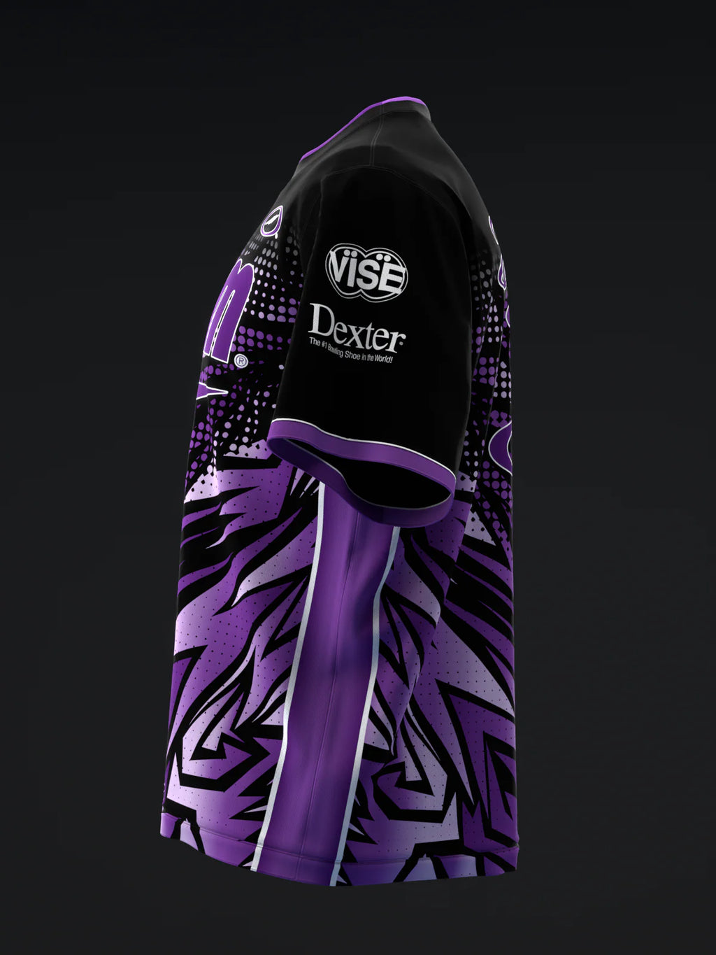 Custom Name - Darren Tang 2022 Colorway Abstract Purple Bowling Jersey - All Size