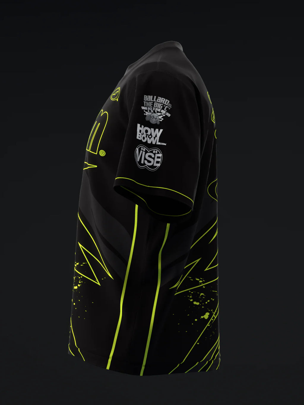 Custom Name - Darren Tang Blackout Black Neon Highlighter Bowling Jersey - All Size