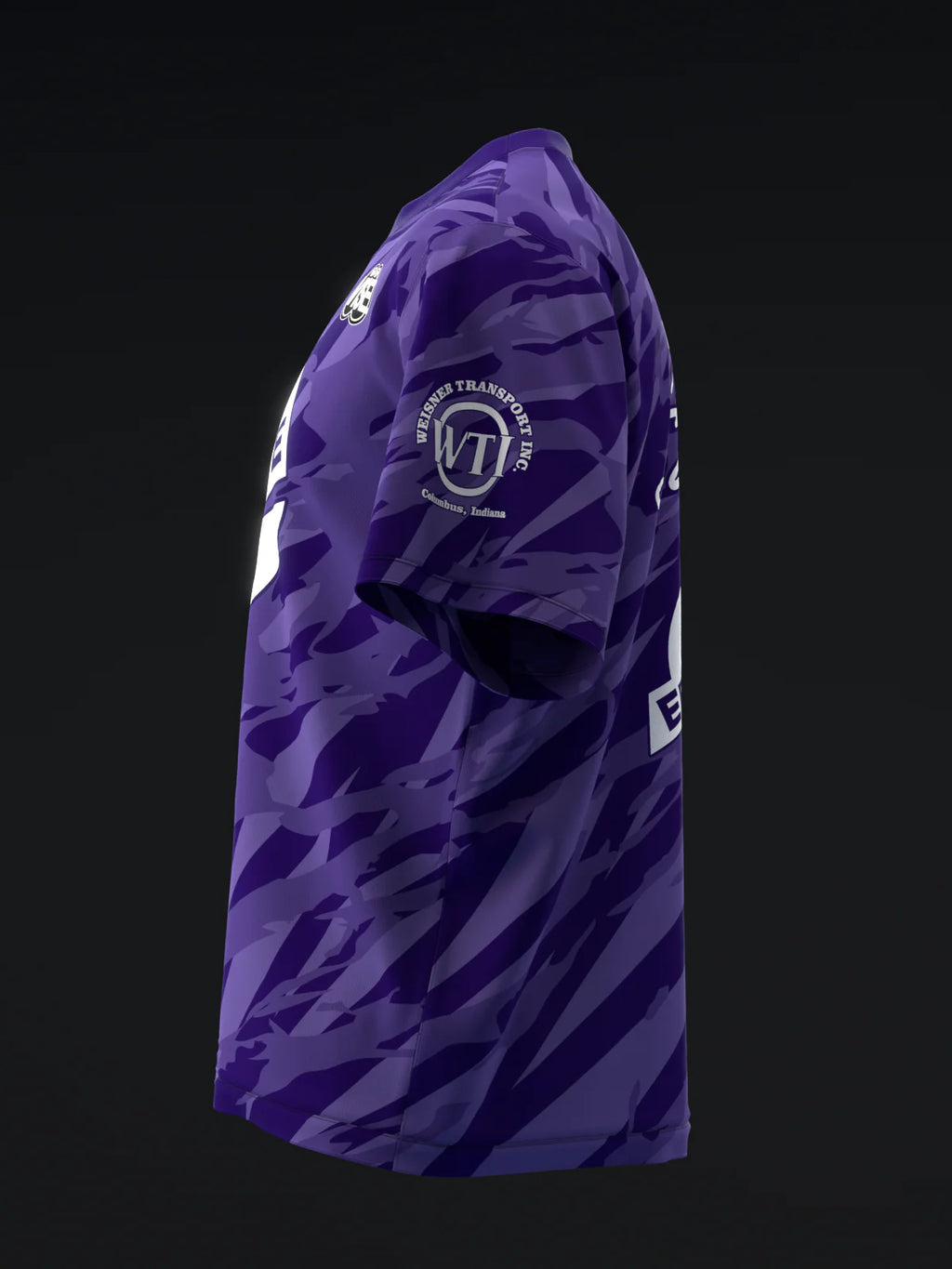 Custom Name - Matt Sanders Elbram Dark Purple Bowling Jersey - All Size