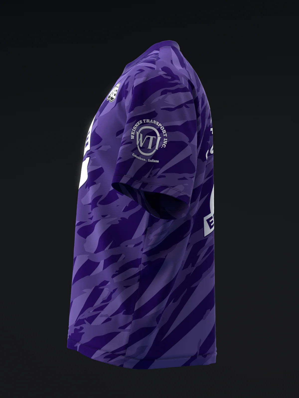 Custom Name - Matt Sanders Elbram Dark Purple Bowling Jersey - All Size