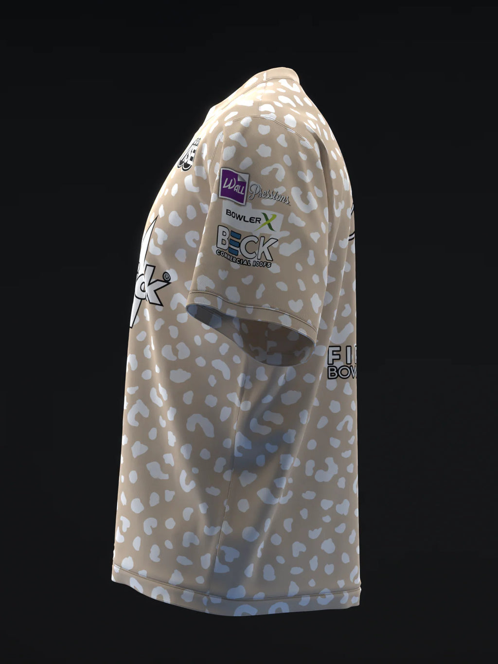 Custom Name - Sarah Klassen Leopard Cp Bowling Jersey - All Size