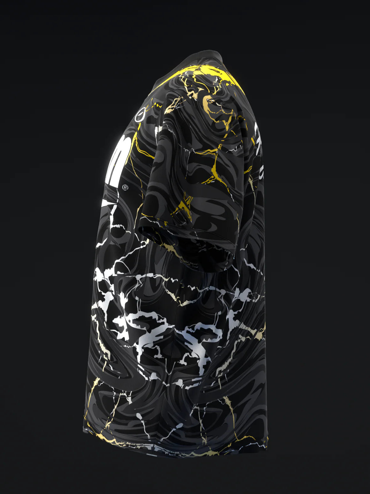 Custom Name - Storm Lightning Blackout Bowling Jersey - All Size