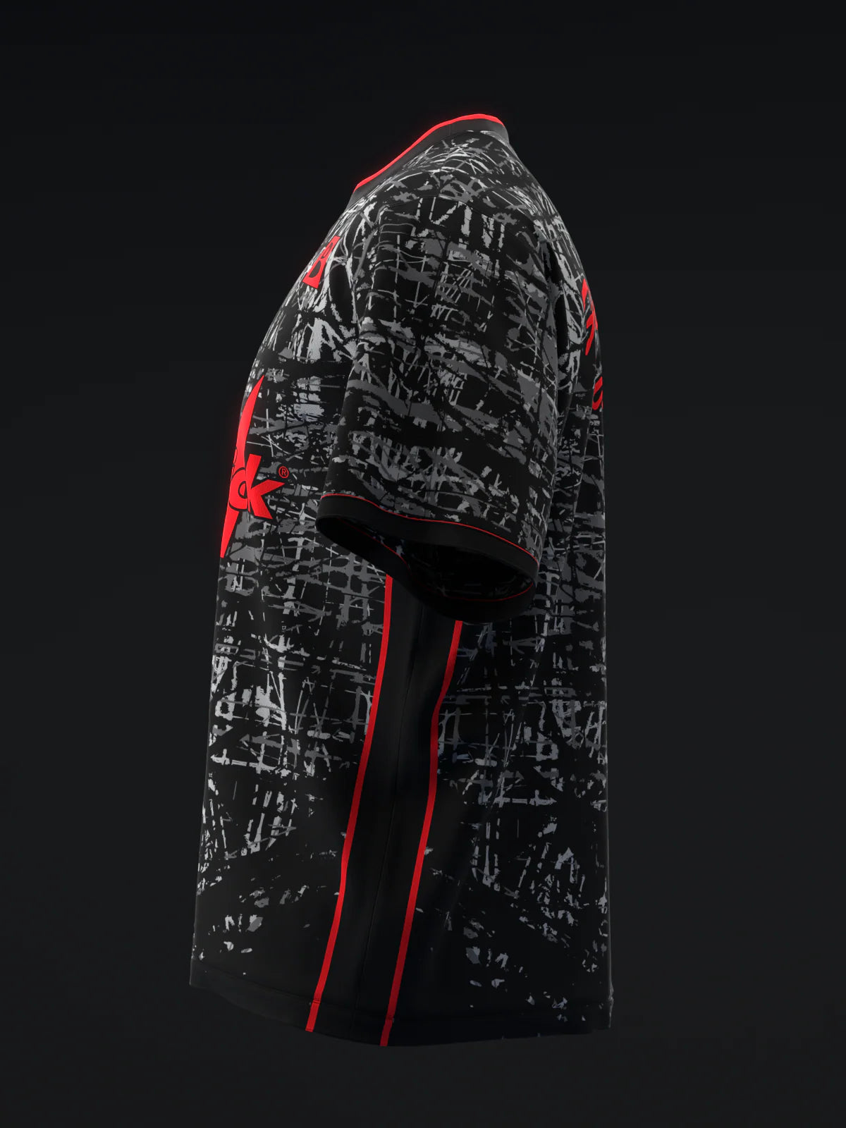 Custom Name - Brunswick Melee Jab Carbon Bowling Jersey - All Size