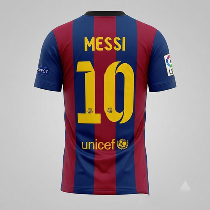 Custom Name - Barcelona Home Retro Jersey Messii Soccer - All Size