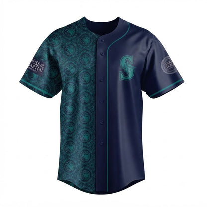Custom Name - Mariners x House Of The Dragons Night Baseball Jersey - All Size