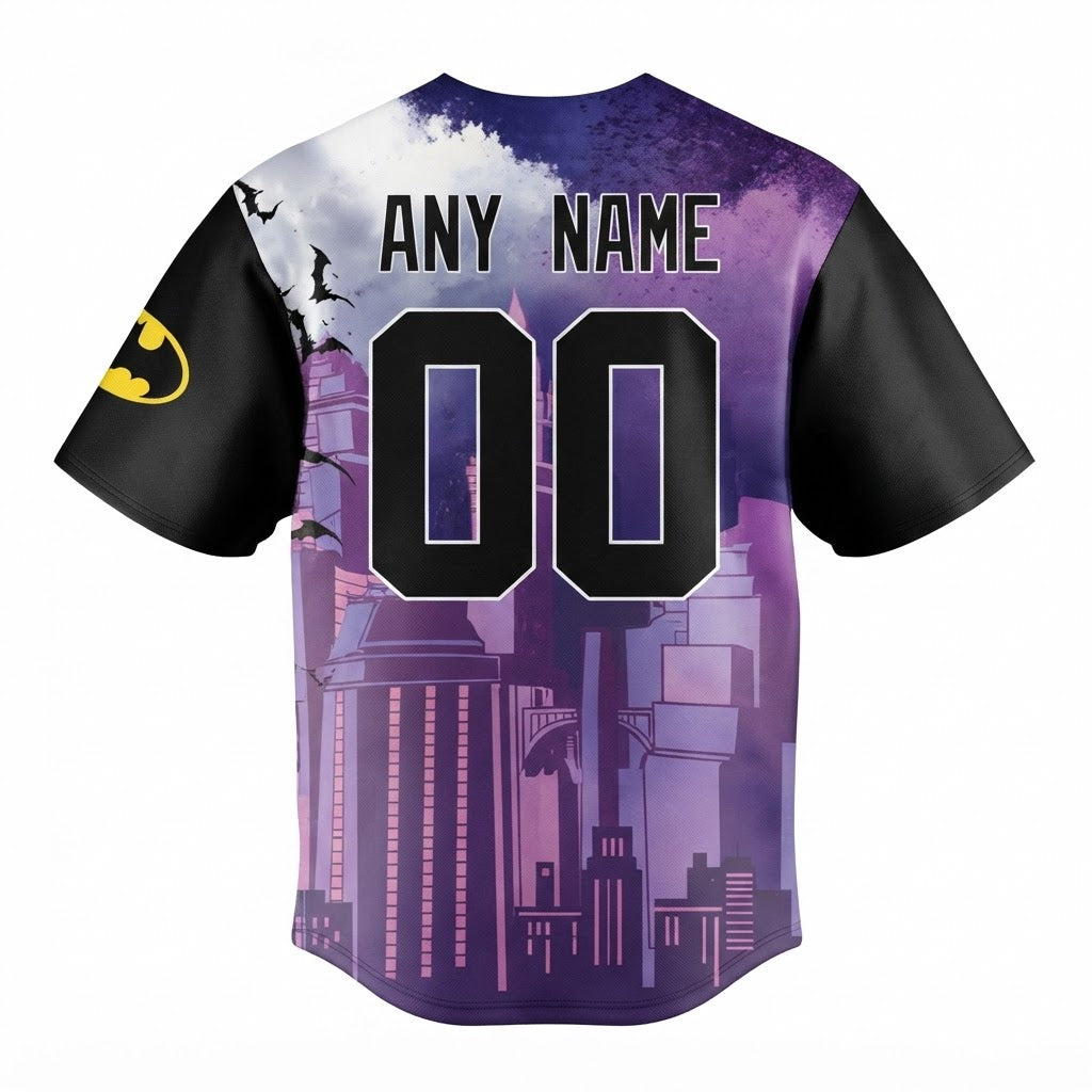 Custom Name - Trash Pandas x Batman Superhero Night Baseball Jersey - All Size