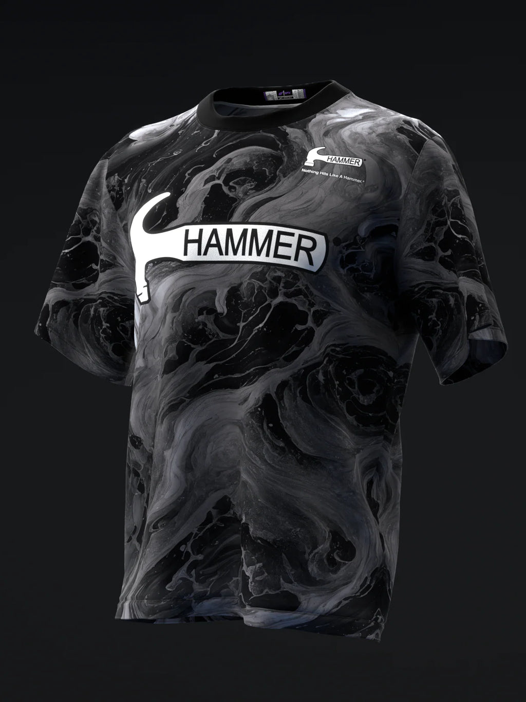 Custom Name - Hammer Black Pearl Urethane Bowling Jersey - All Size