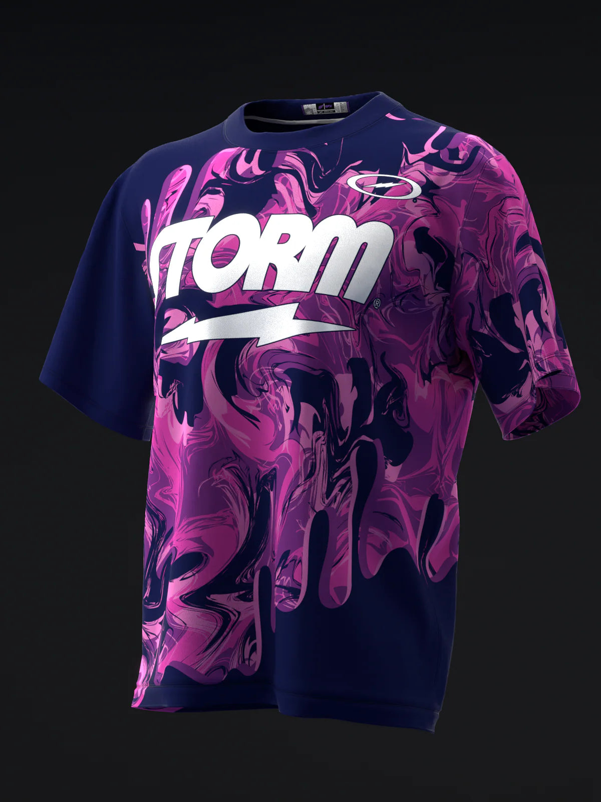 Custom Name - Storm Tropical Surge Pink Purple Bowling Jersey - All Size