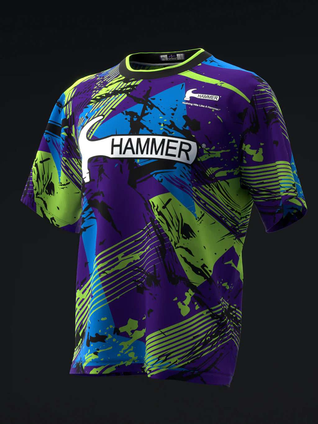Custom Name - Hammer Dark Web Hybrid Bowling Jersey - All Size