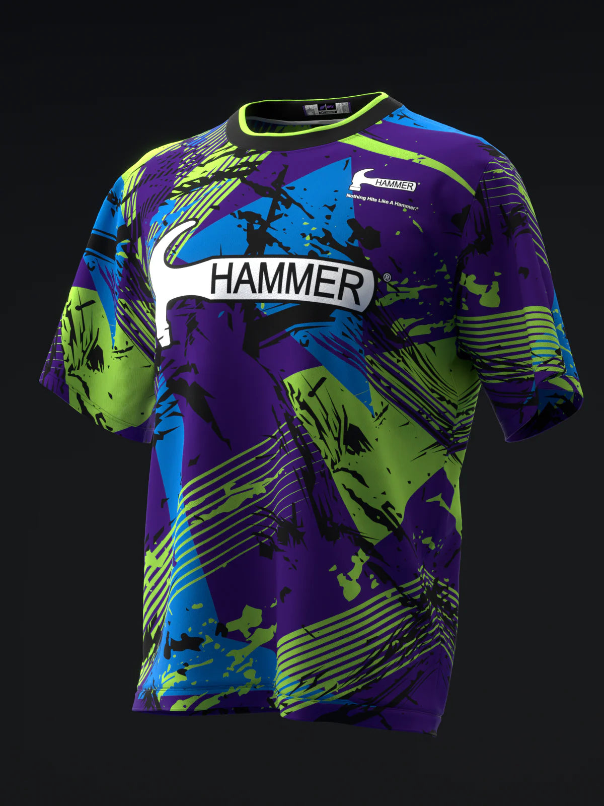 Custom Name - Hammer Dark Web Hybrid Bowling Jersey - All Size