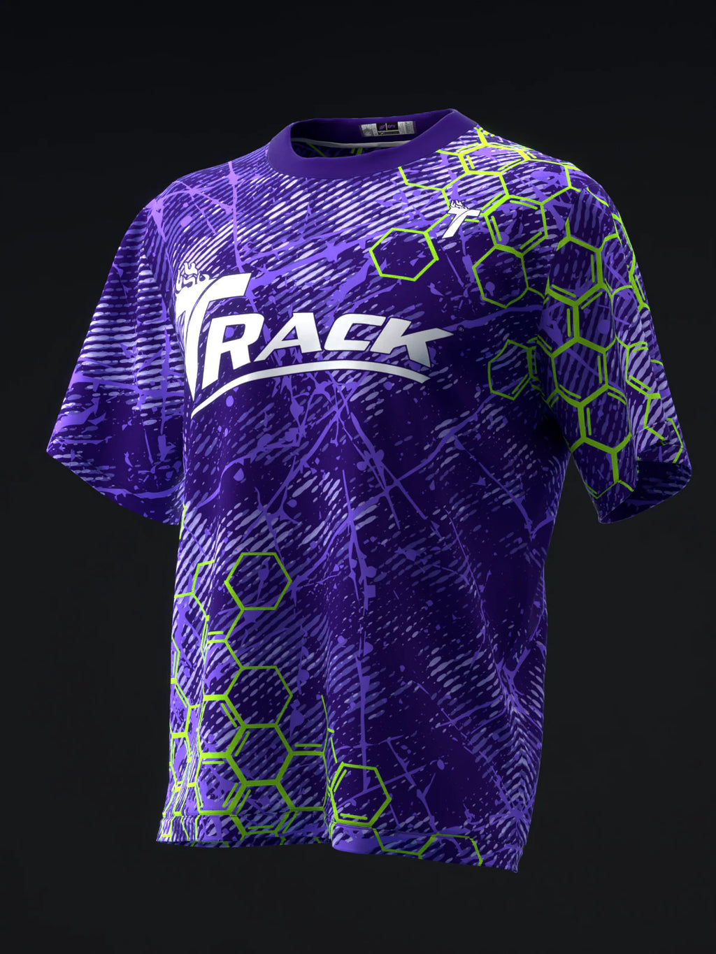 Custom Name - Track Synthesis Neon Bowling Jersey - All Size