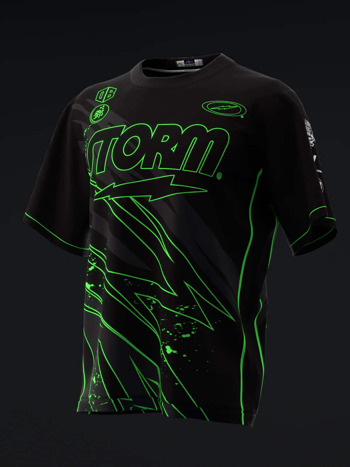Custom Name - Darren Tang 2024 Blackout Black Neon Green Bowling Jersey - All Size