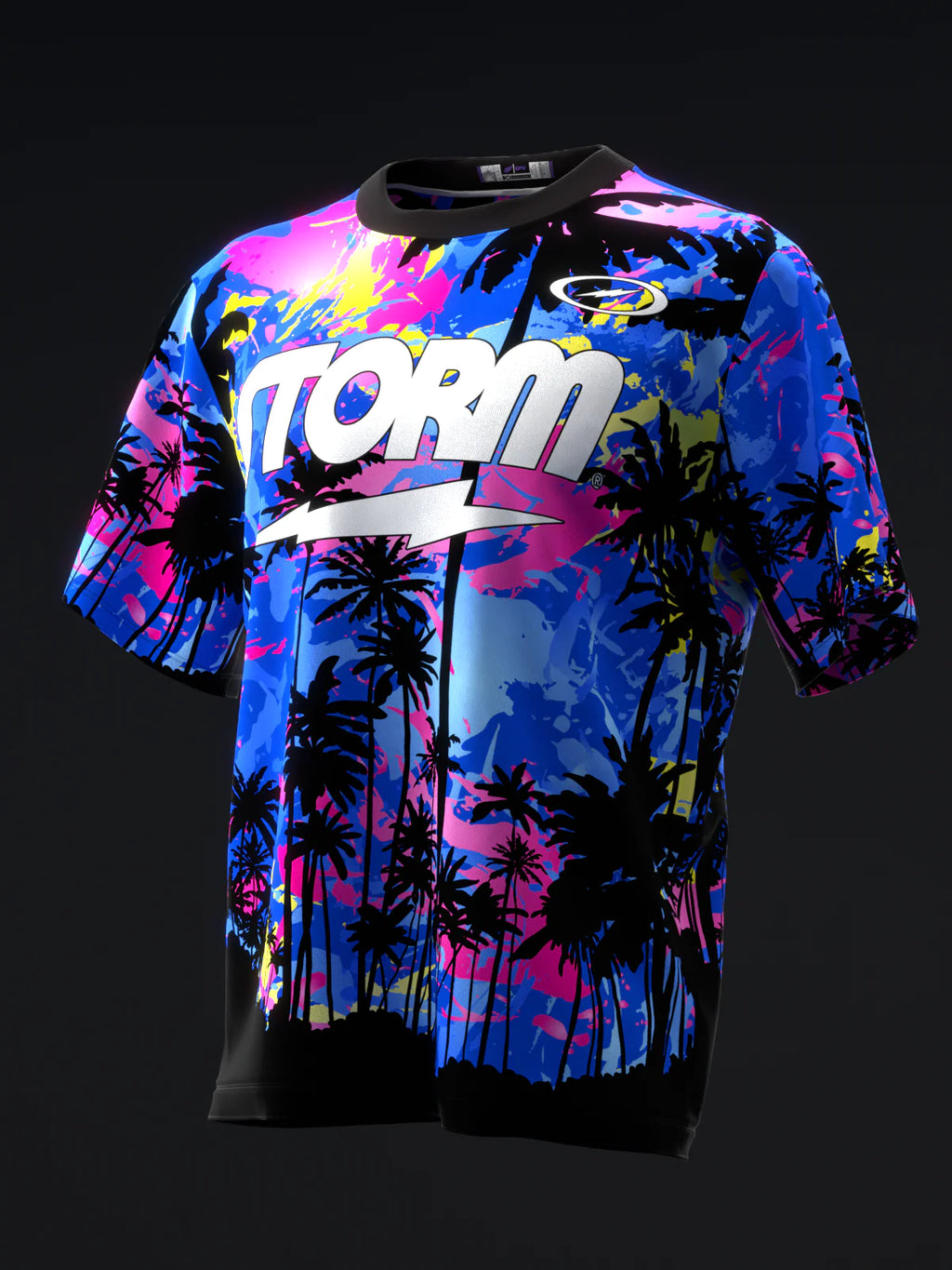 Custom Name - Storm Tropical Surge Pearl Bbp Neon Bowling Jersey - All Size